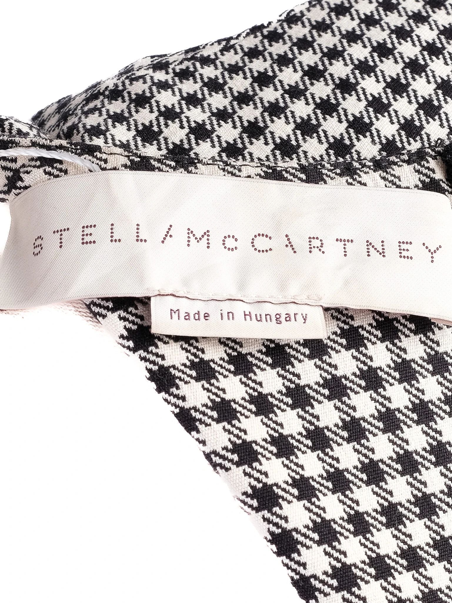 Excellent Stella McCartney Houndstooth Dress Size M Viscose