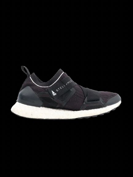 Stella McCartney Black Textile Sneakers Size 37.5 Excellent Condition