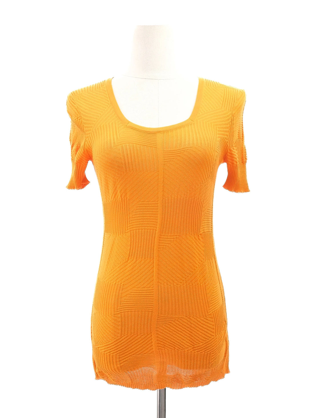 Excellent Orange Knit Top Women&