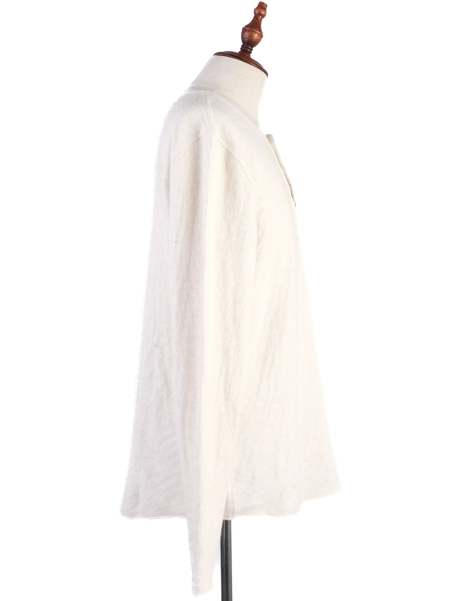 Excellent Vince White Wool Long Sleeve Henley Shirt Size XL