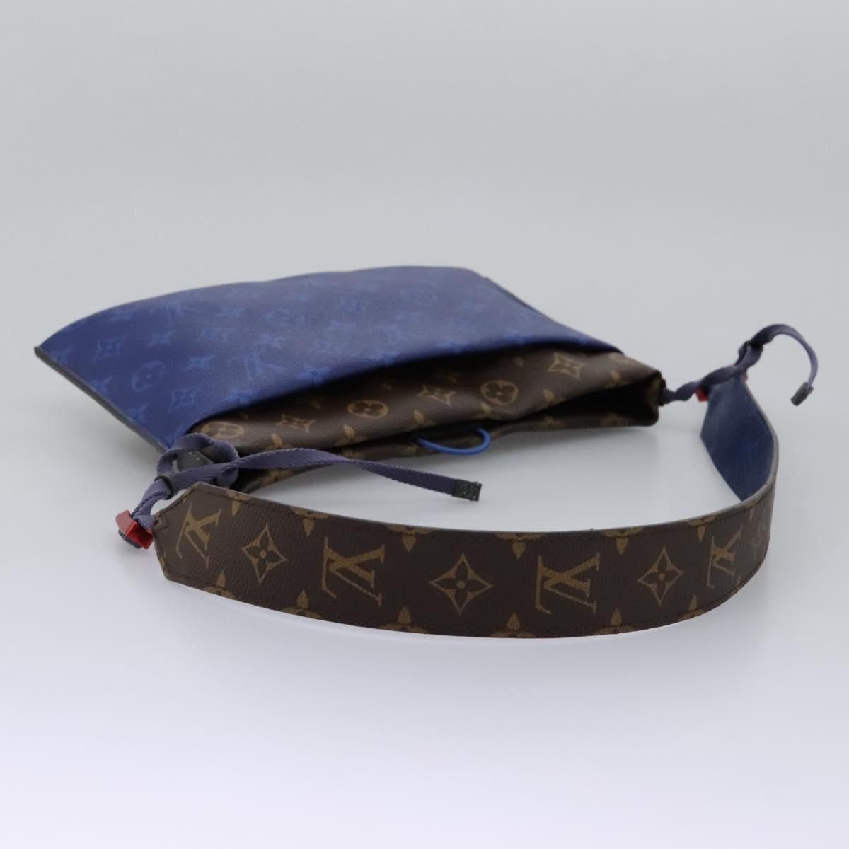 Louis Vuitton Monogram Pacific Split Sacoche Shoulder Bag Blue M 43854 Auth