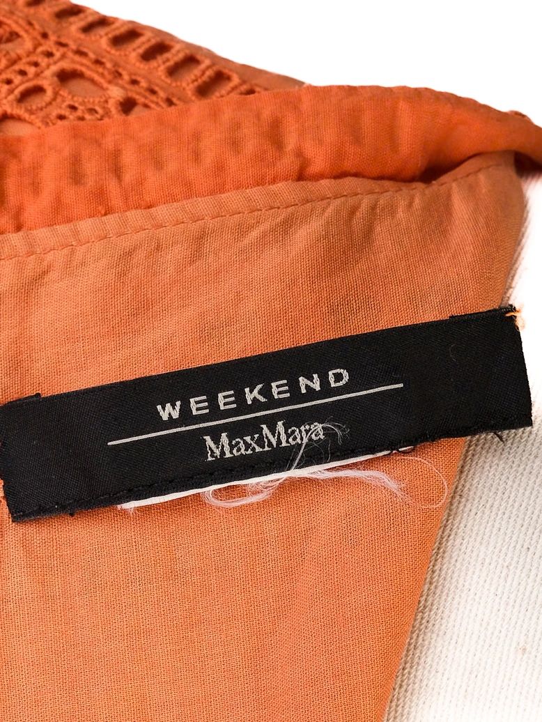 Excellent Weekend MaxMara Orange Cotton Dress Size M
