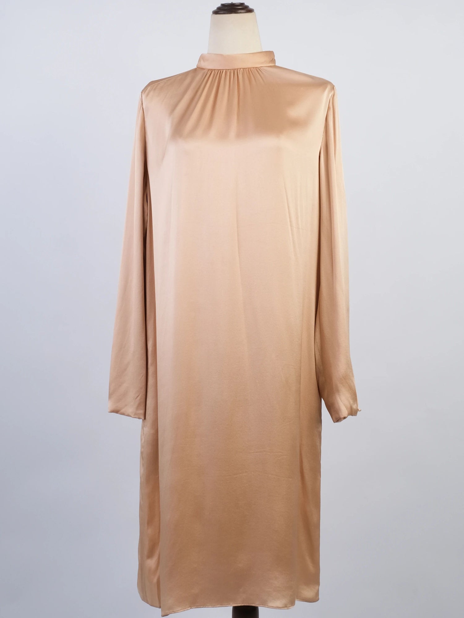 Excellent Chloe Pink Silk Long Sleeve Dress Size L