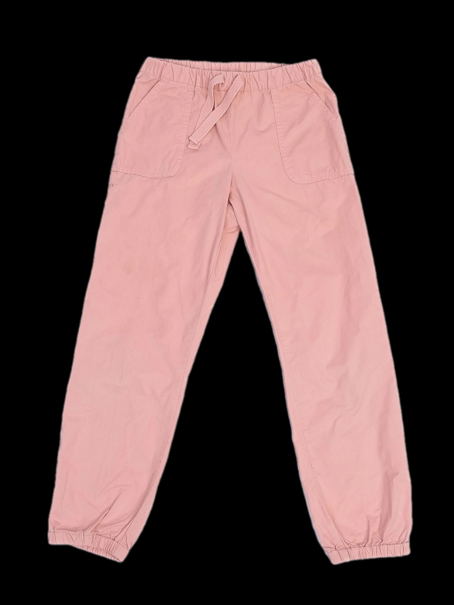Excellent Bonpoint Pink Cotton Jogger Pants for Kids Size 8