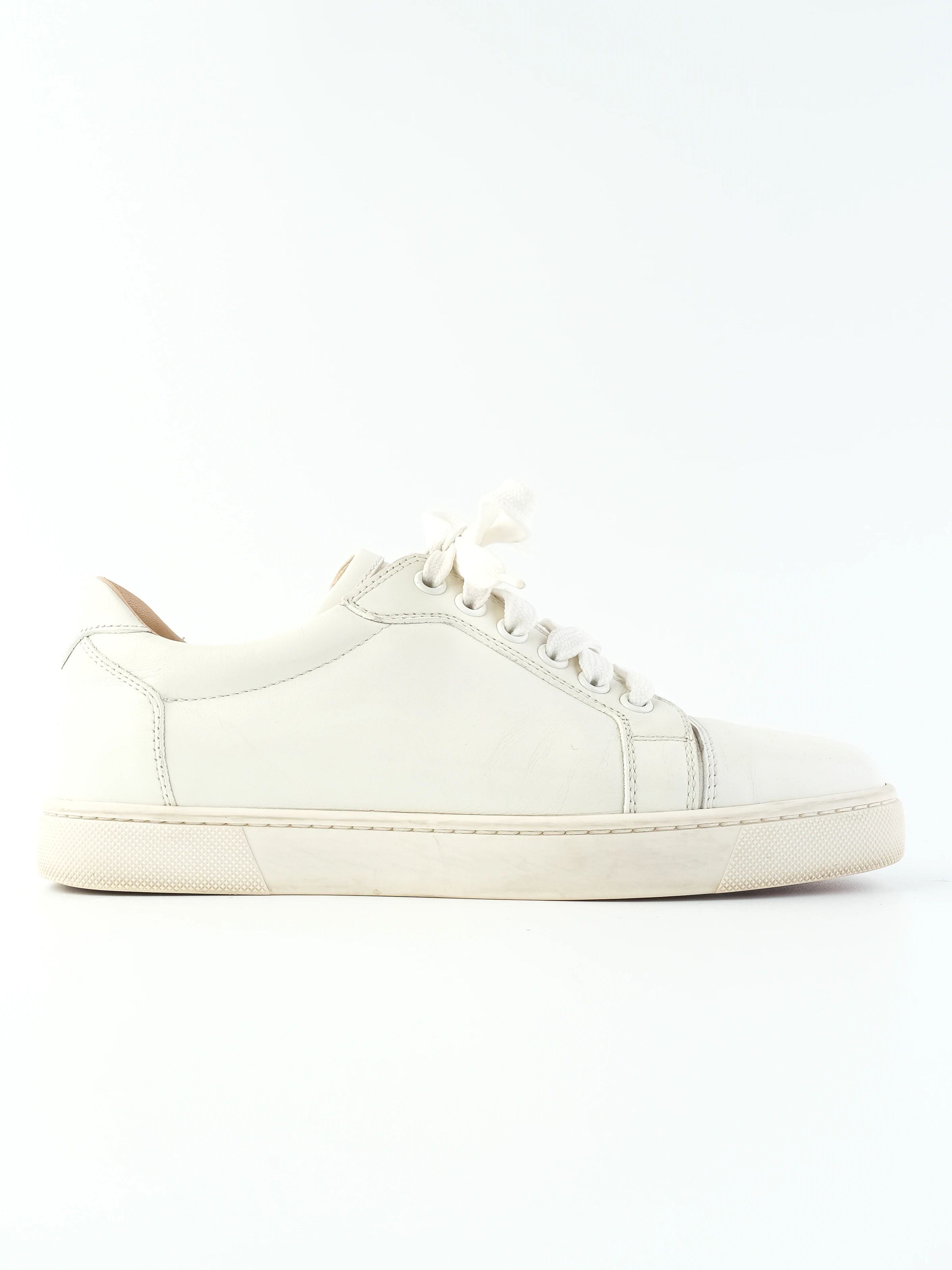 Excellent Christian Louboutin White Leather Sneakers Size 36
