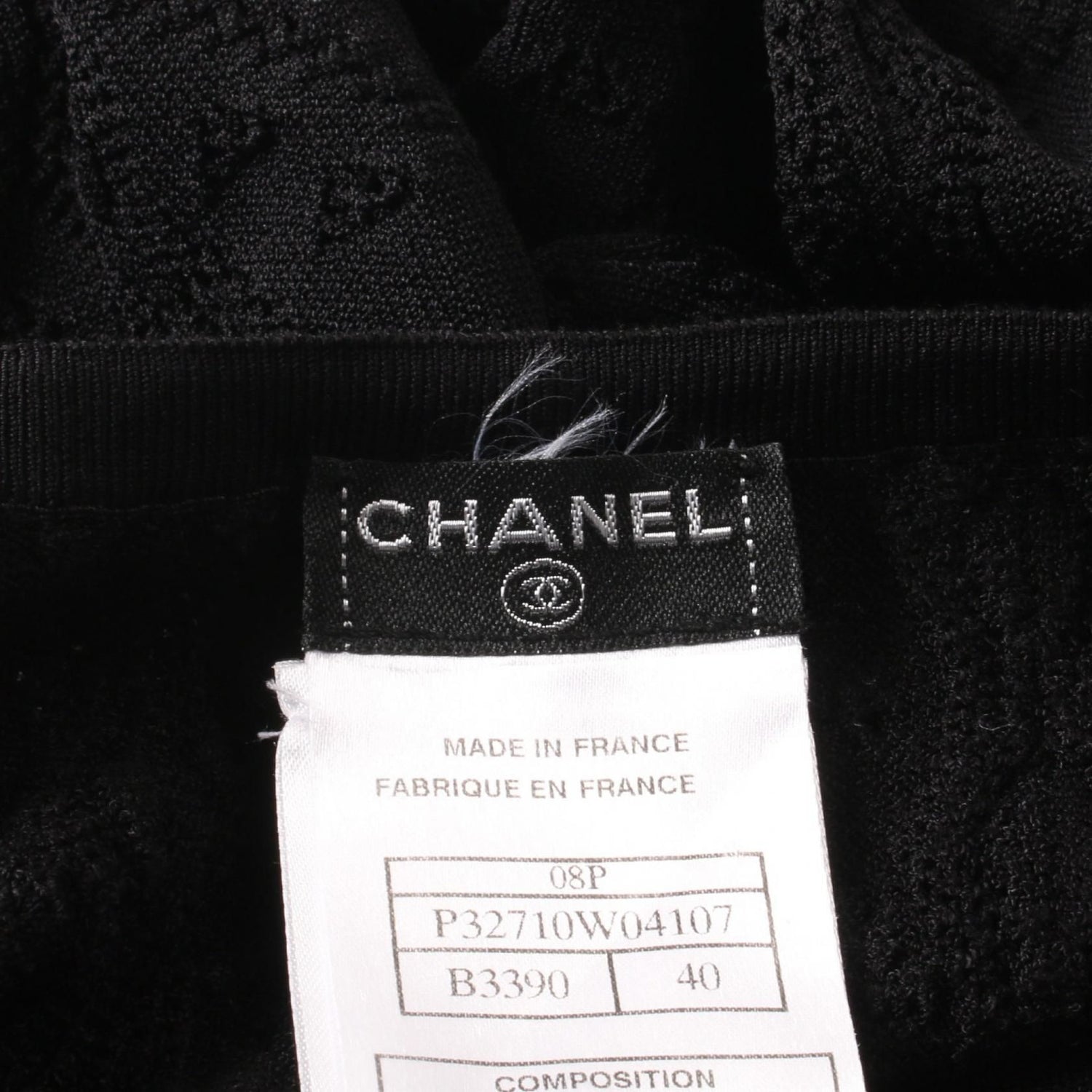 Chanel Black Coco Mark Button Cardigan Rayon P 32710w 04107