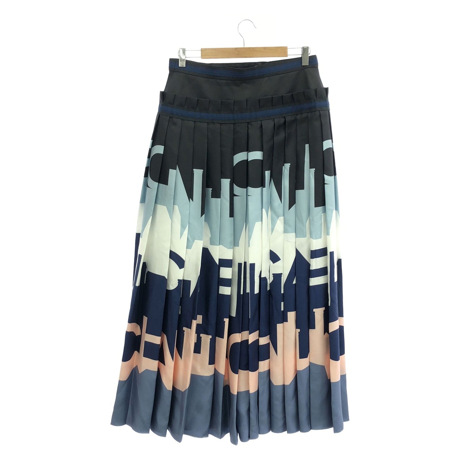 Chanel Black Long Skirt Silk