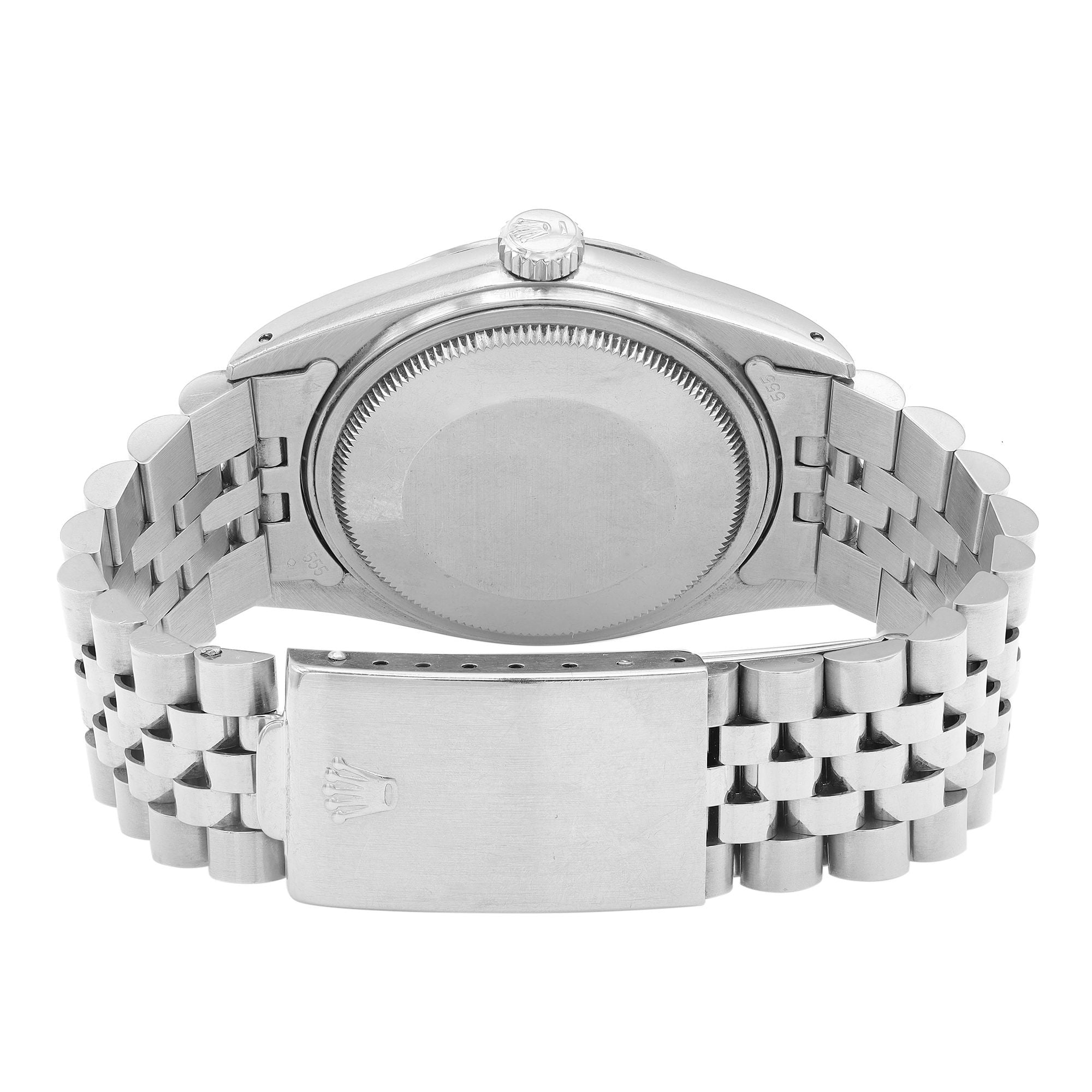 Rolex Datejust 36mm Jubilee Stainless Steel Silver Dial Automatic Watch 16014
