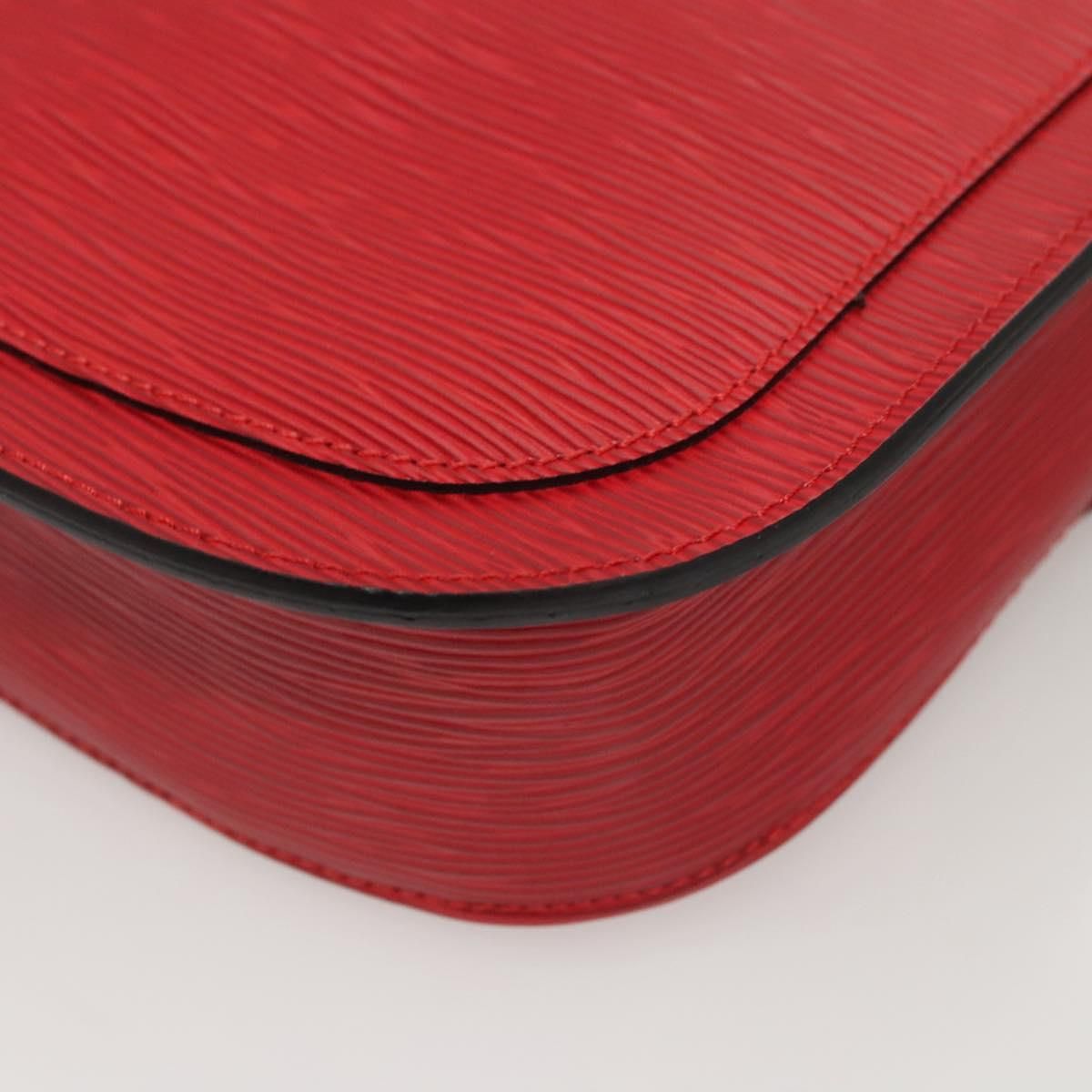 Louis Vuitton Epi Saint Cloud Gm Shoulder Bag Red M 52197 Lv Auth
