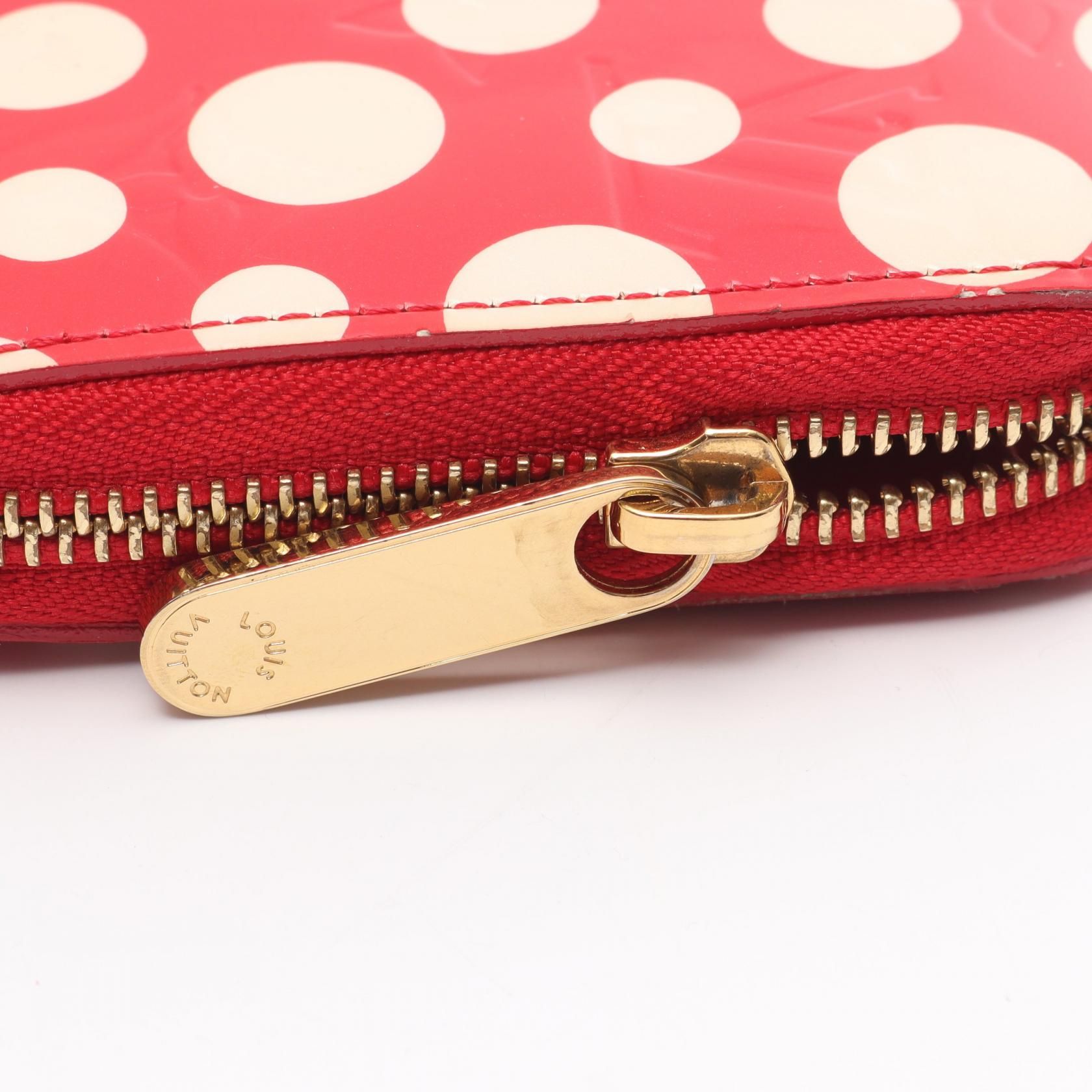 Louis Vuitton Zippy Wallet, Monogram Vernis Kusama Infinity Dots
