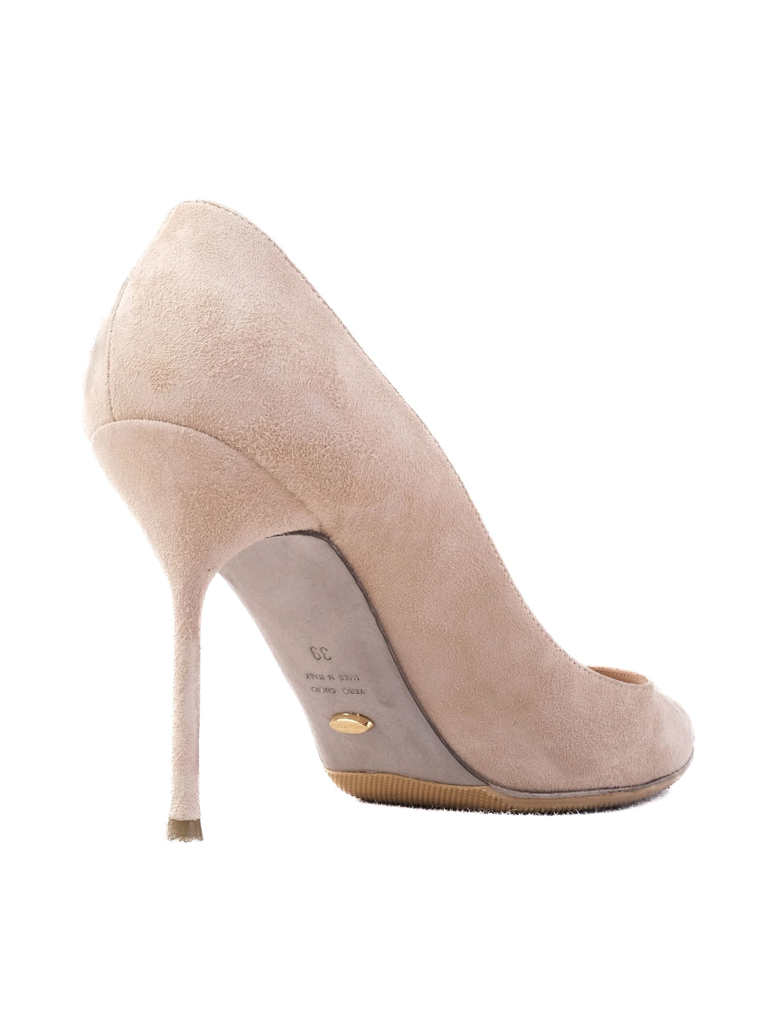 Excellent Sergio Rossi White Leather High-Heeled Shoes for Women