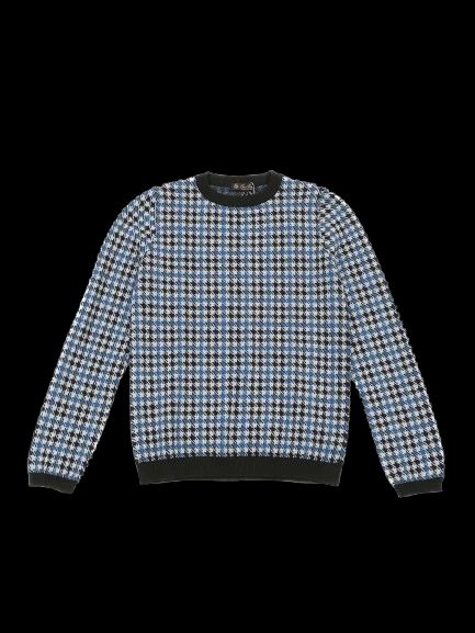 Perfect Loro Piana Houndstooth Sweater for Kids Size 12 Silk Blend