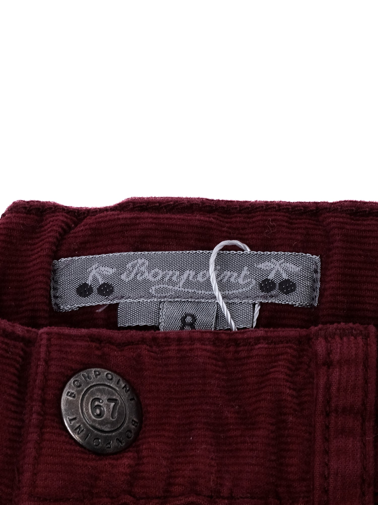 Excellent Bonpoint Red Cotton Pants Size 8 for Kids