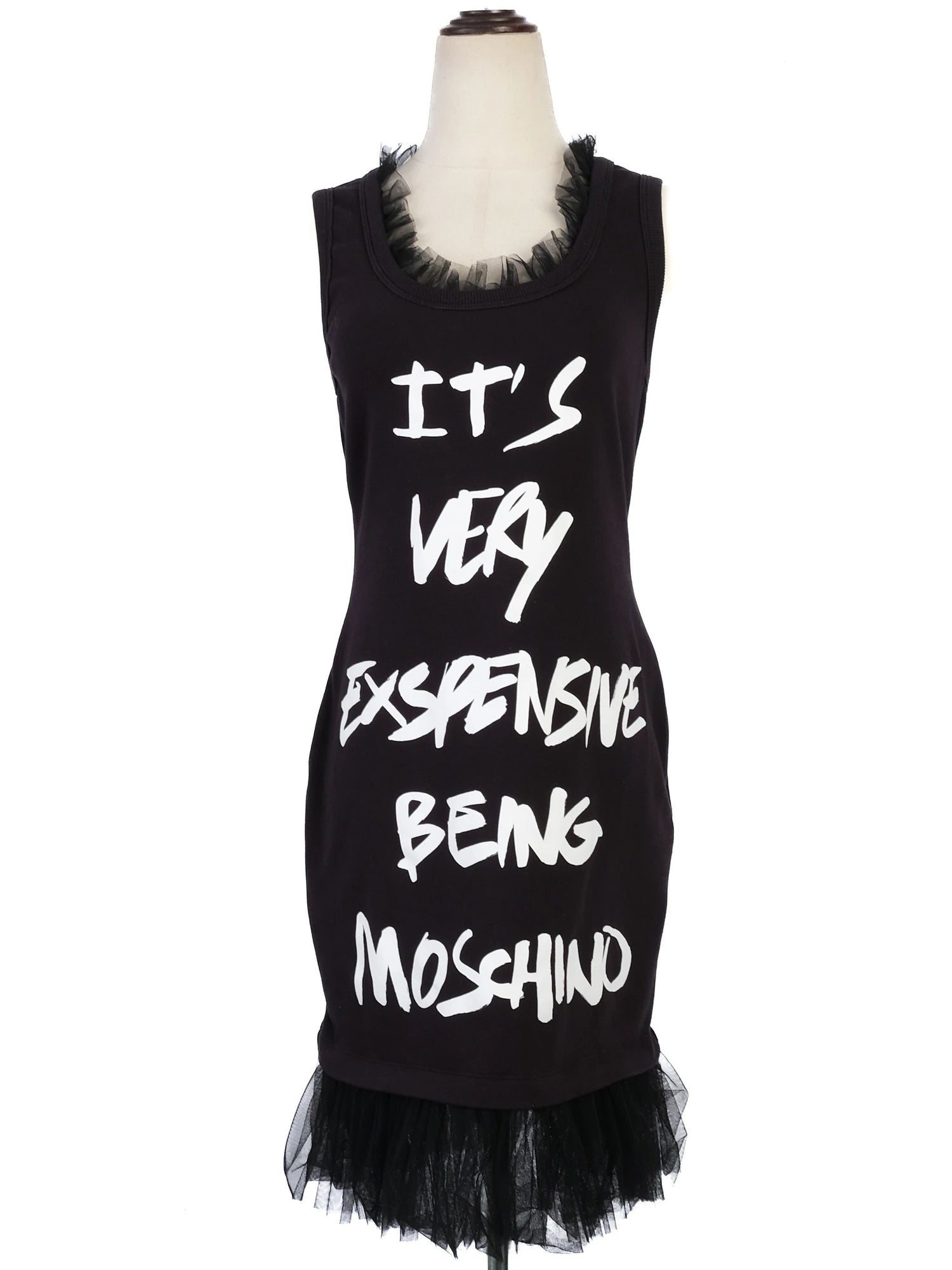 Excellent Moschino Blue Cotton Dress Size M &
