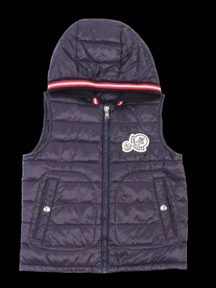 EXCELLENT Moncler Blue Padded Vest for Kids Size 10 with Hood