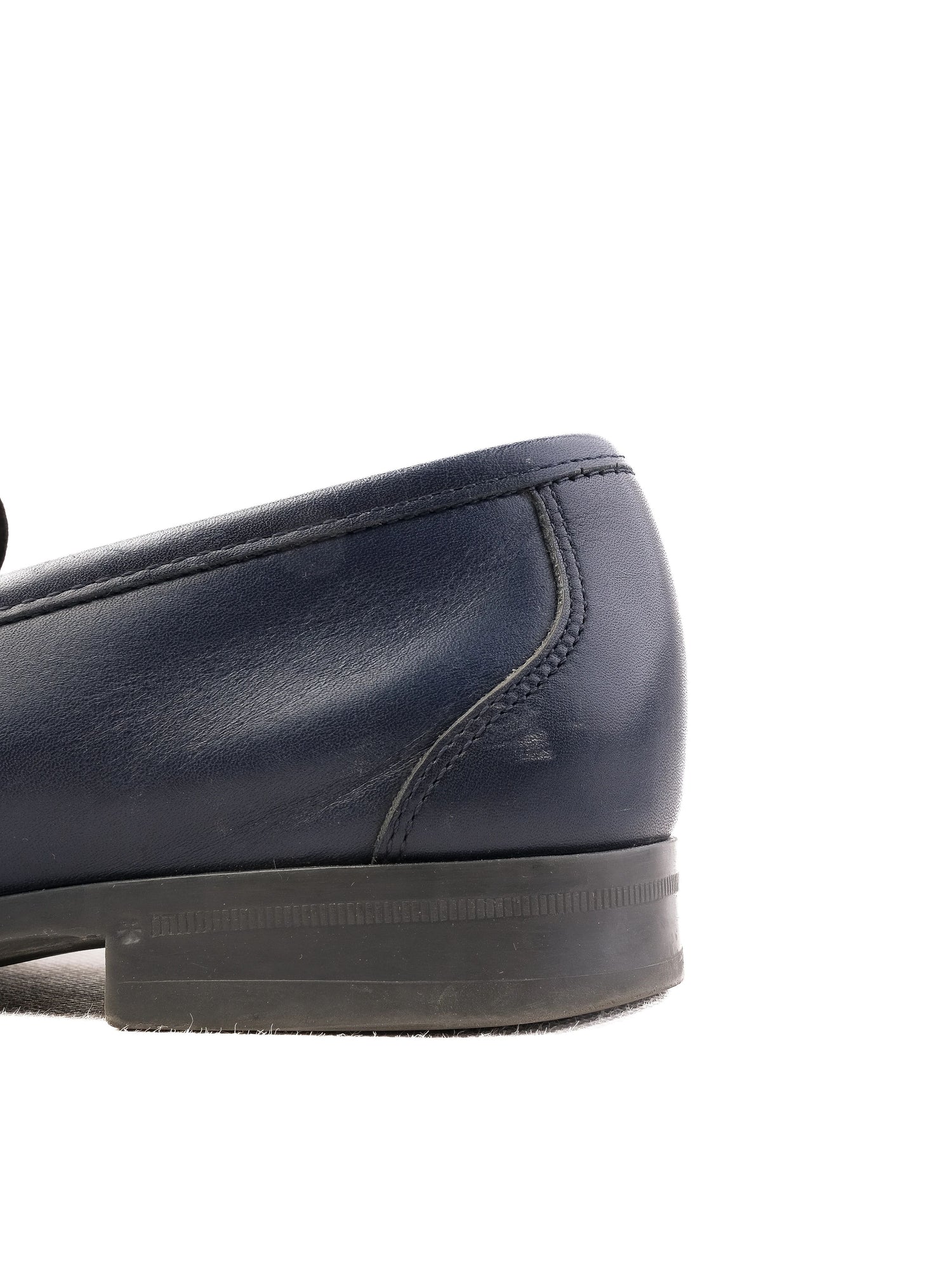 Excellent Salvatore Ferragamo Blue Leather Loafers Size 39.5