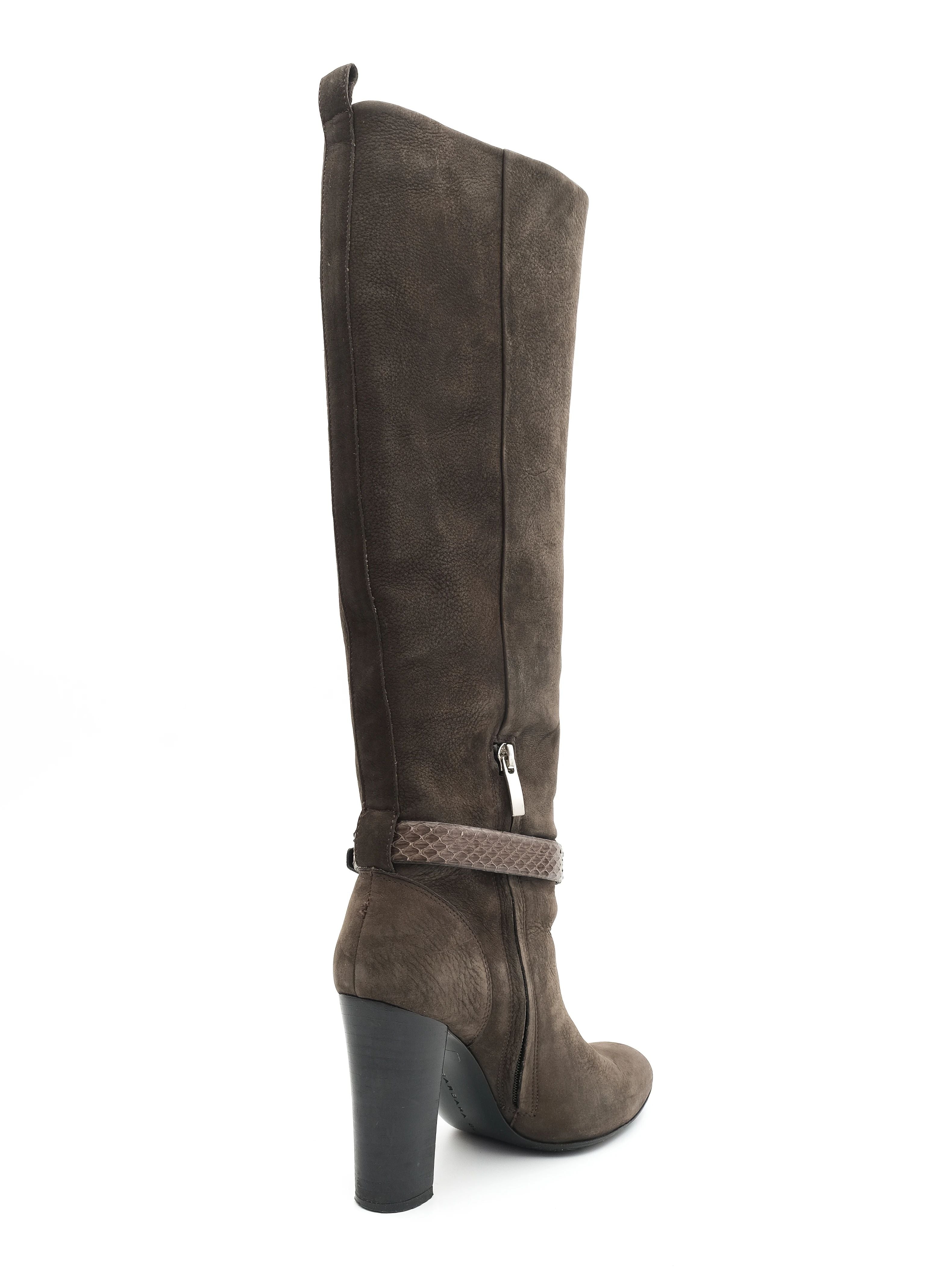NEW Barbara Bui Green Suede Knee-High Boots Size 39