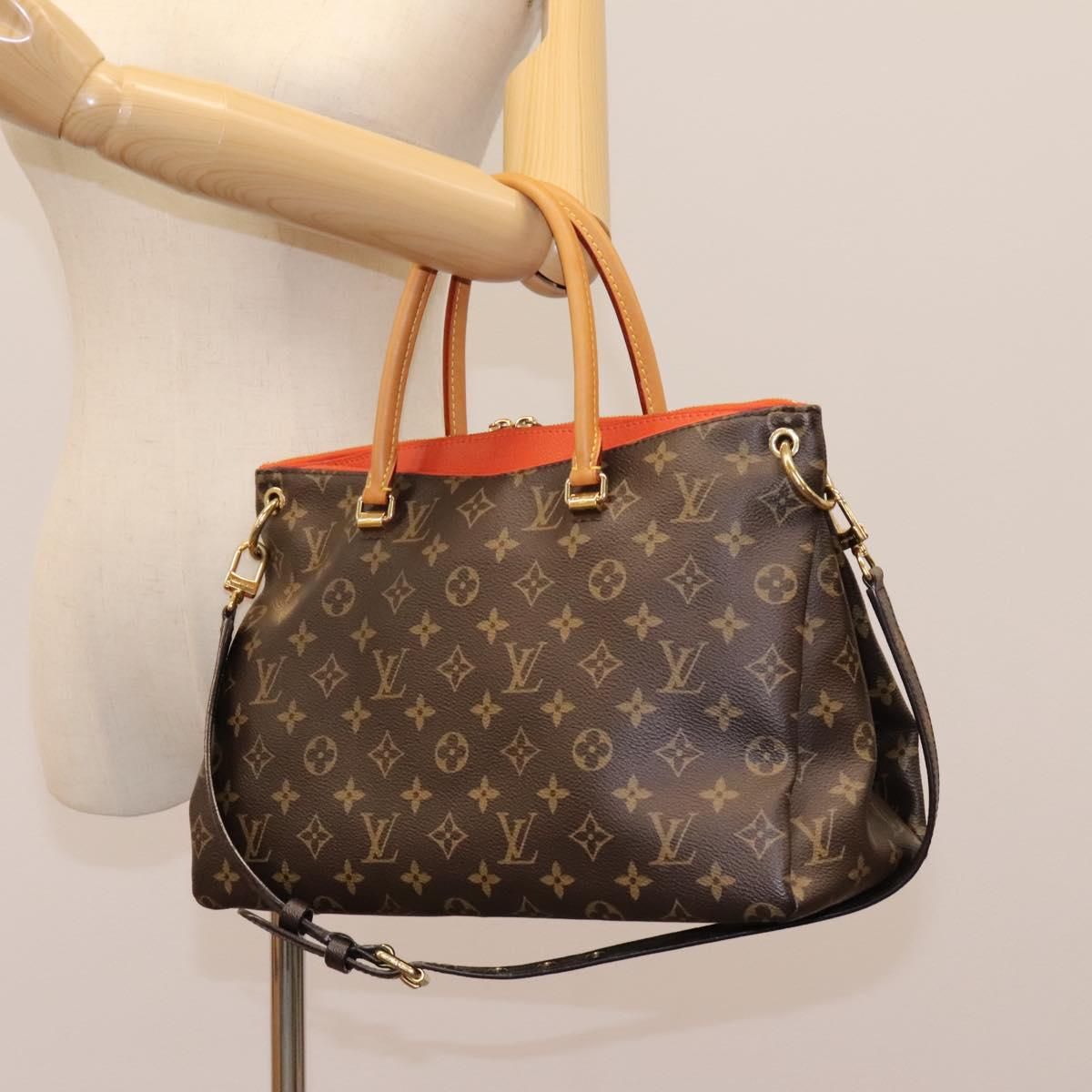Louis Vuitton Monogram Pallas Hand Bag M 41175 Lv Auth