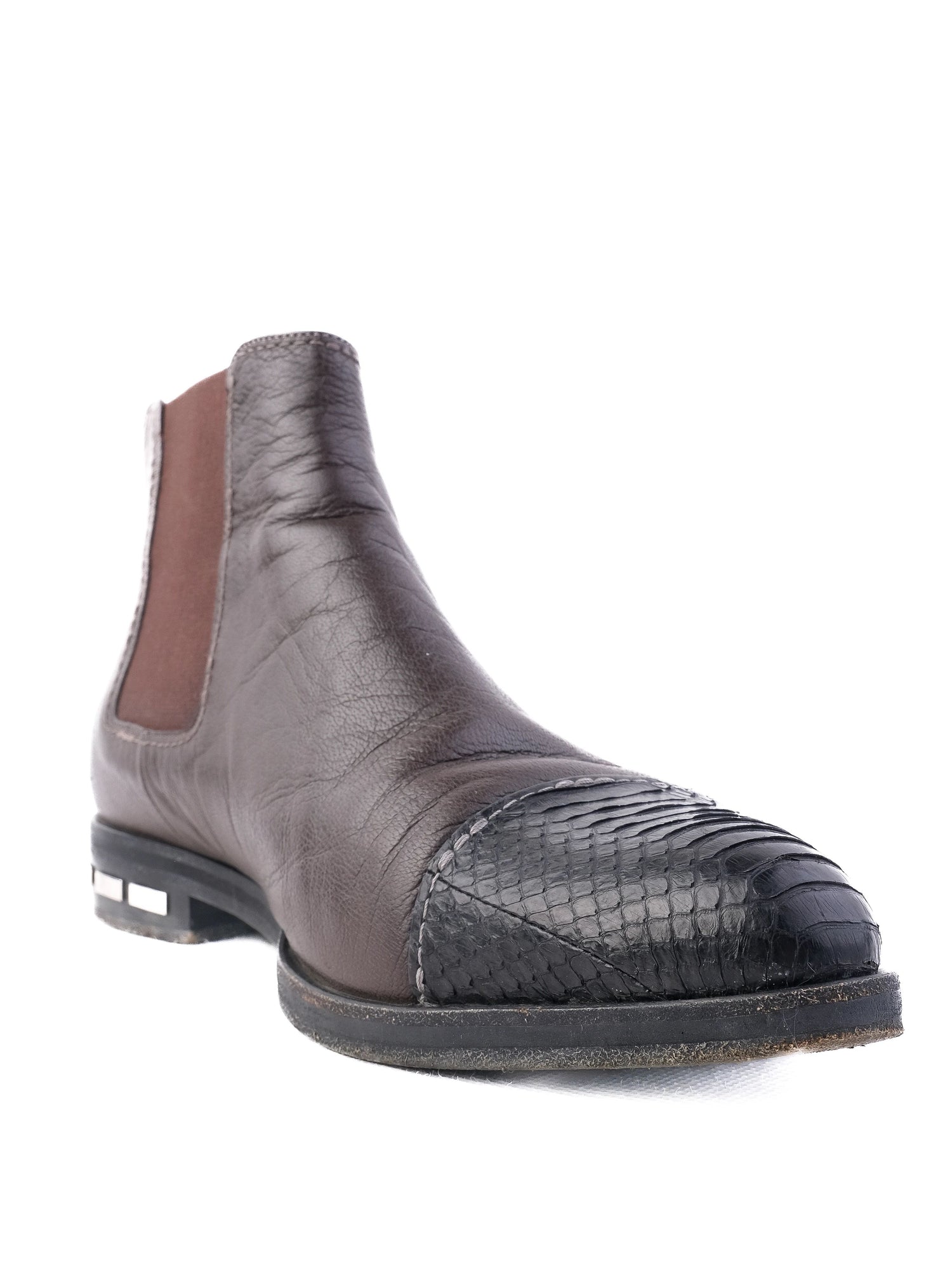 Excellent Lanvin Orange Leather Ankle Boots Size 39 Women