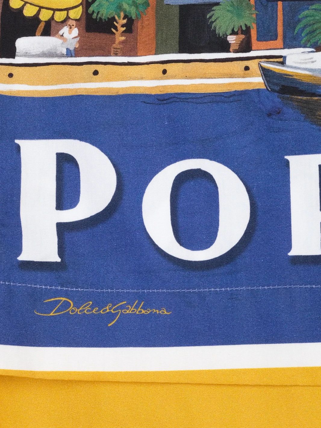 Excellent Dolce Gabbana Kids Shirt Portofino Print Size 9