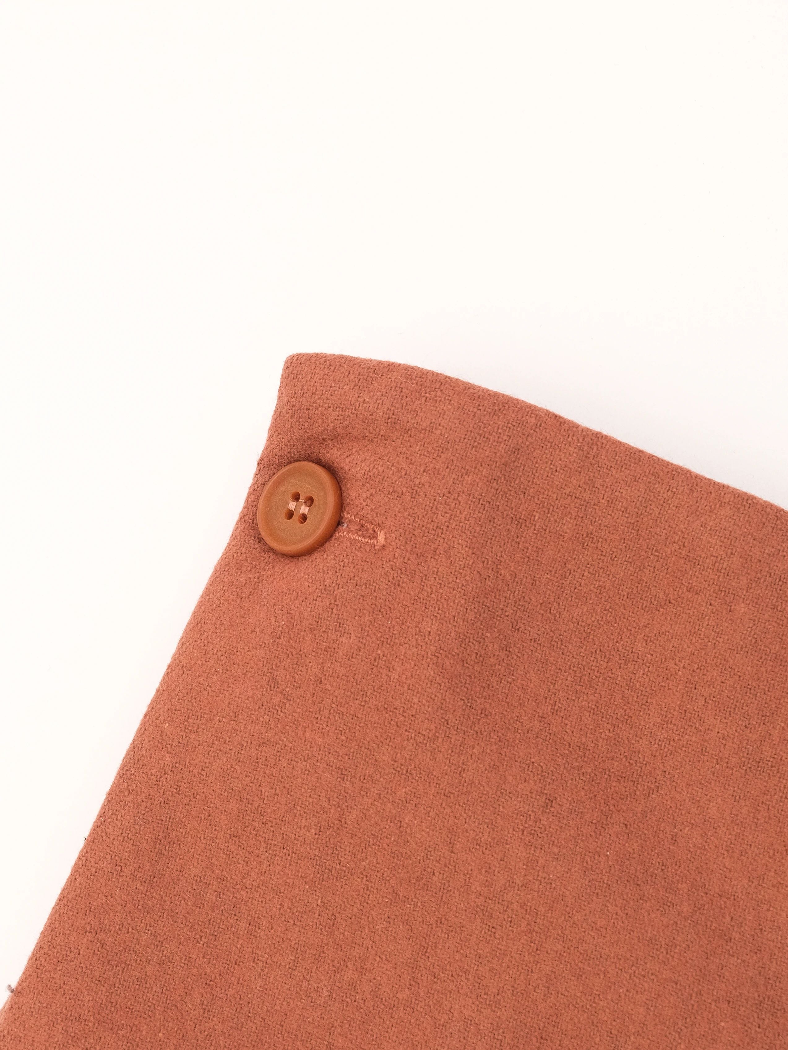 Excellent COS Wide-Leg Trousers Orange Wool Size S