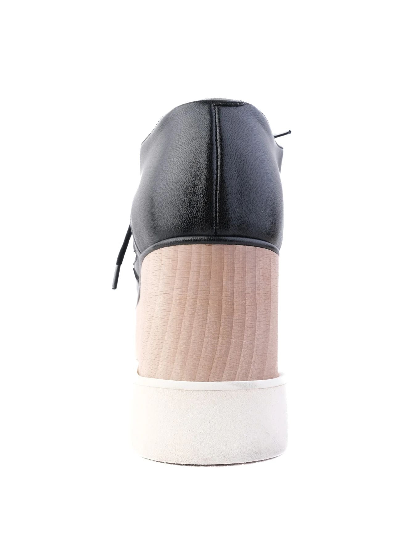 Excellent Stella McCartney Black Leather Platform Shoes Size 35