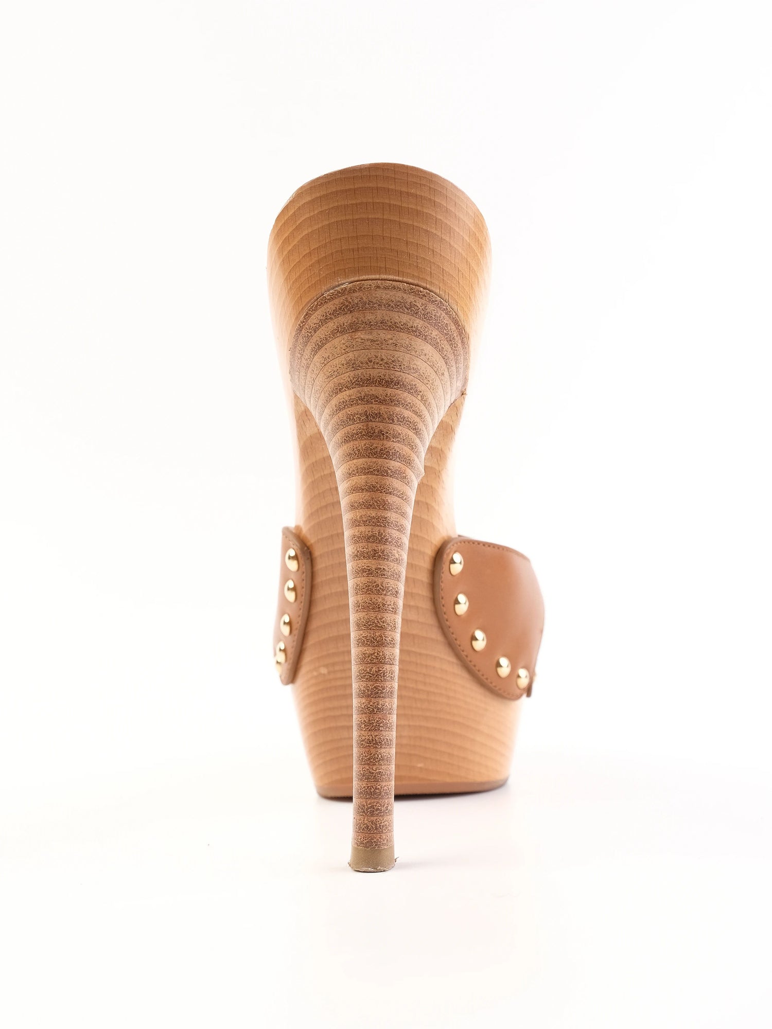 Excellent Gianmarco Lorenzi Orange Leather Platform Sandals Size 38