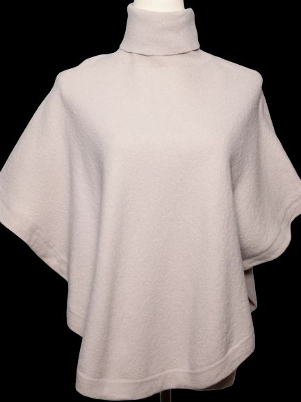 Good Condition Reiss White Angora Wool Poncho XS