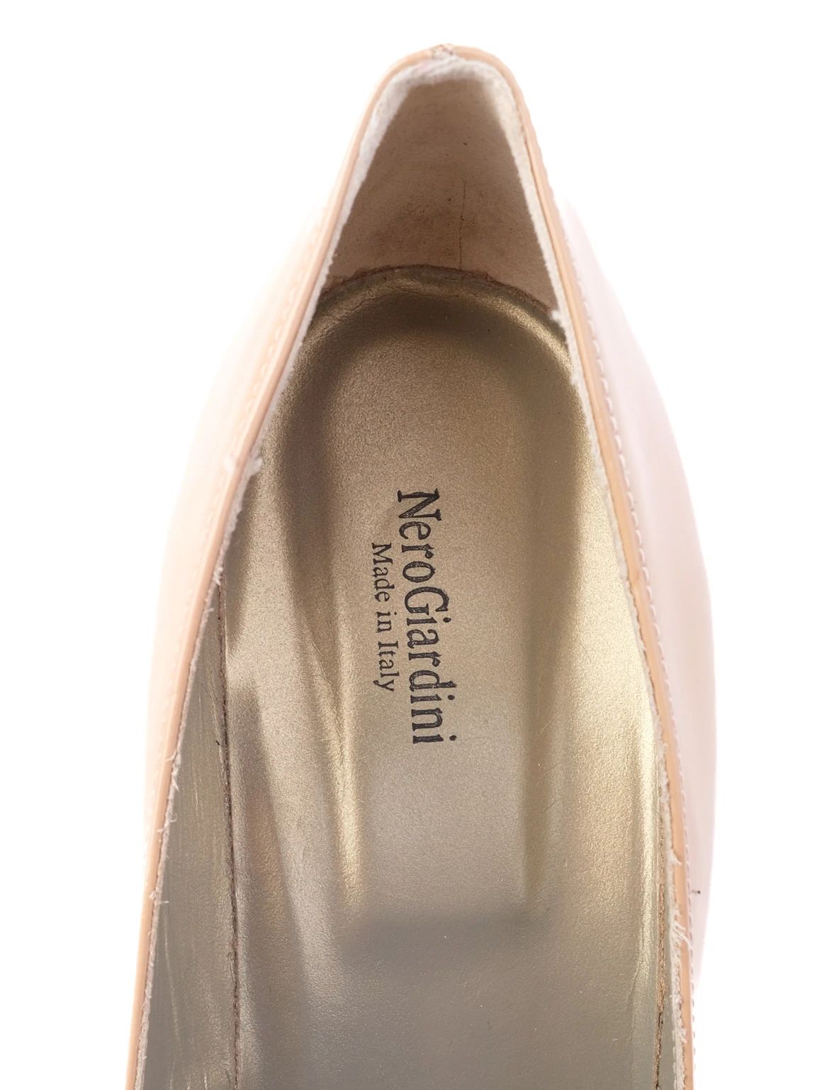 Excellent Nero Giardini White Leather High-Heeled Pumps
