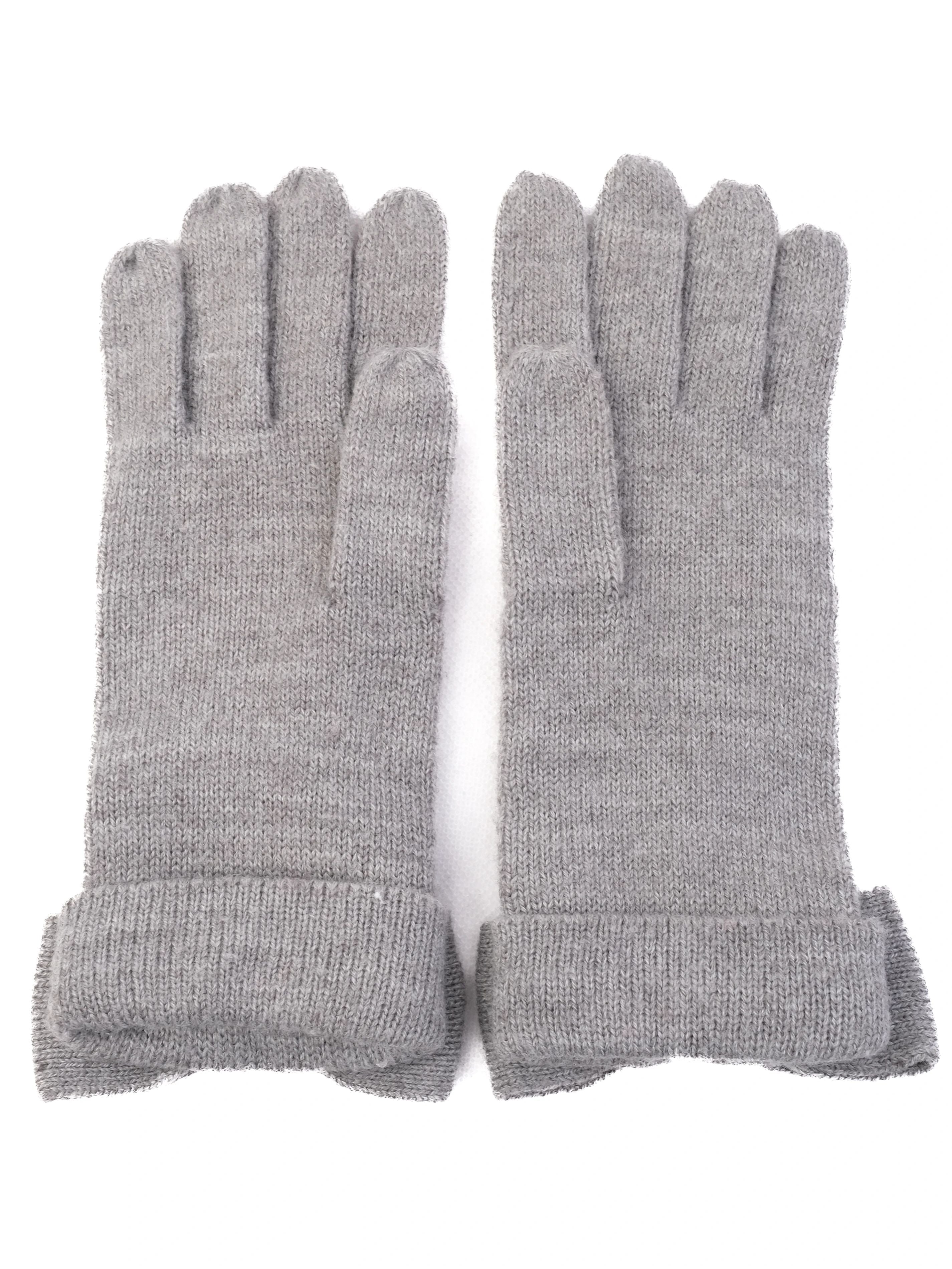 Excellent Kate Spade Gray Wool Gloves with Bow Detail Size S