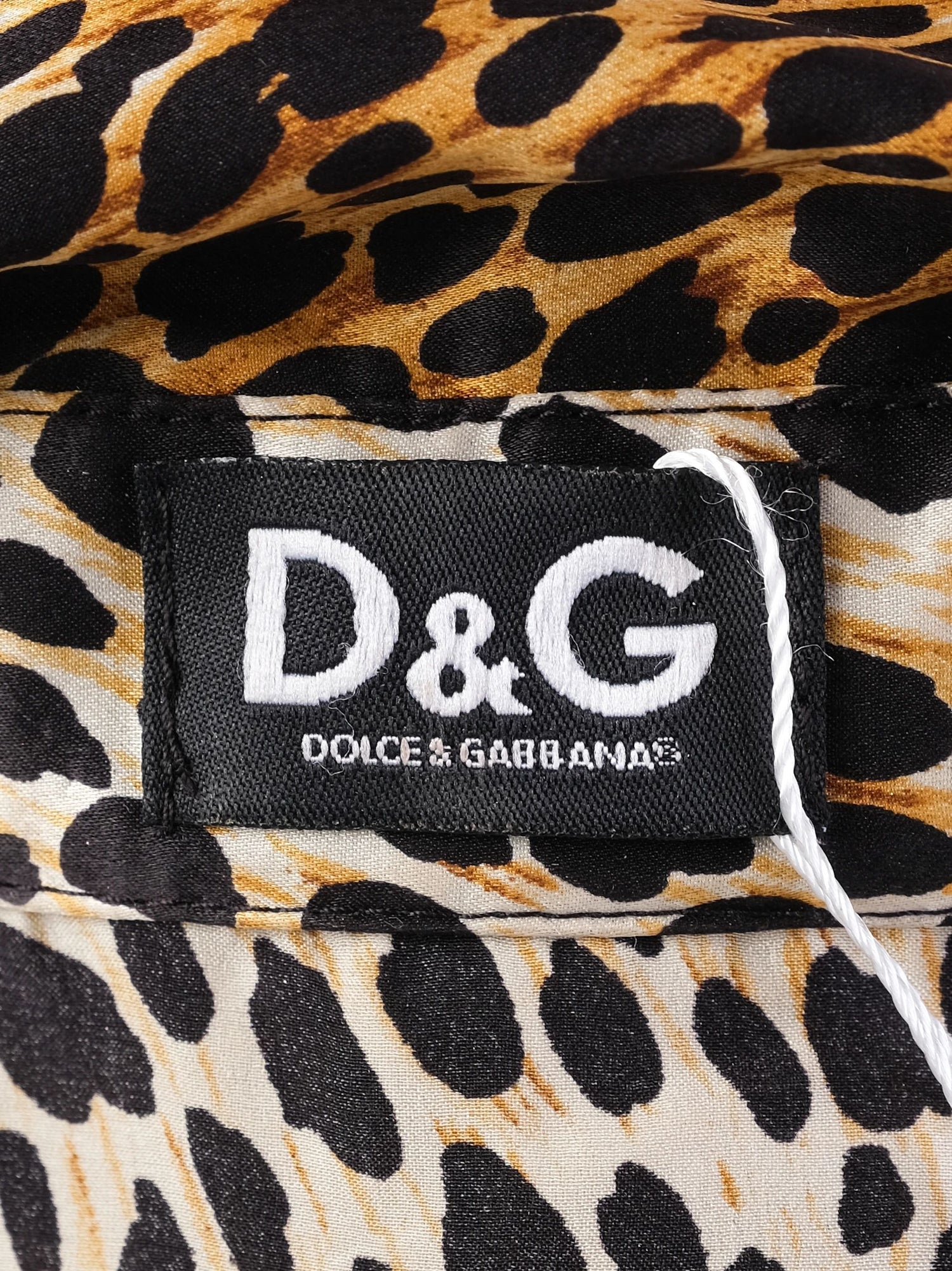 Excellent Dolce Gabbana Leopard Print Silk Blouse Size L
