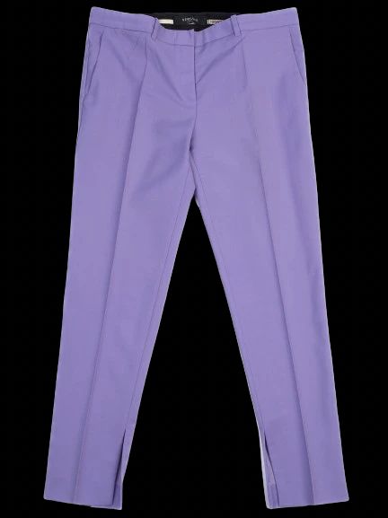 Excellent Versace Pink Wool Trousers Size L Made in Italy