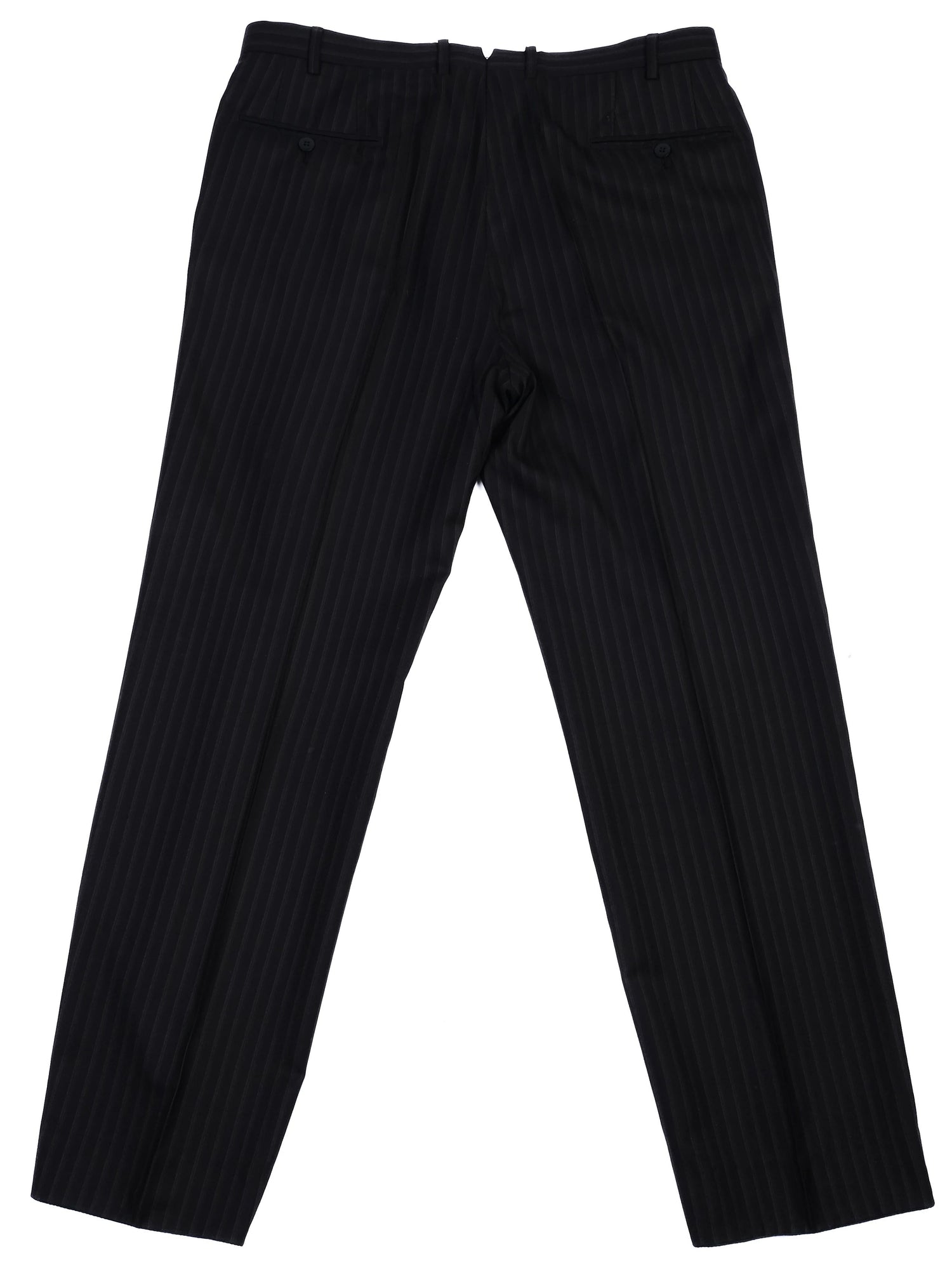 Excellent BRIONI Black Pinstripe Wool Suit Jacket Size XXL