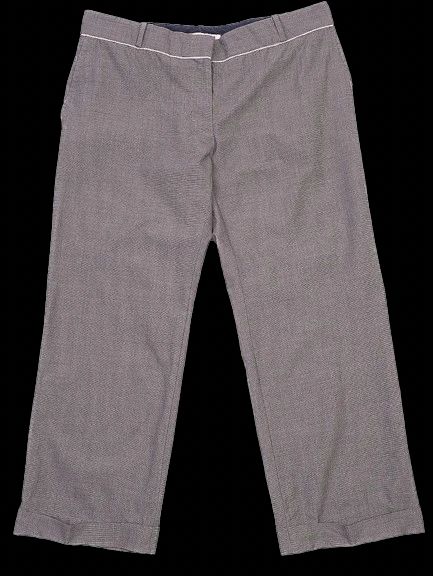 Excellent Stella McCartney Gray Pants Size M Textured Fabric