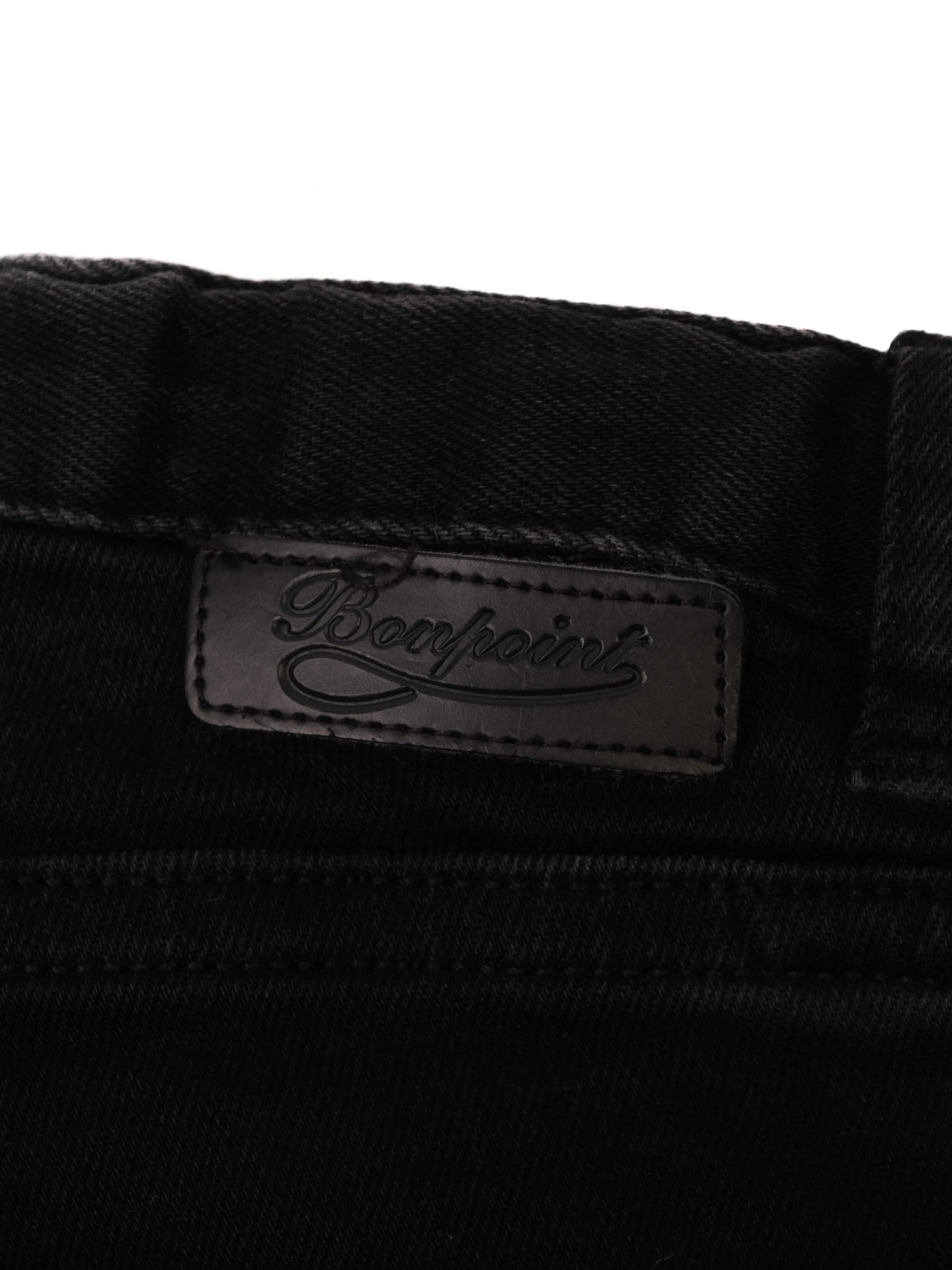 Excellent Bonpoint Black Cotton Jeans Size 8 for Kids
