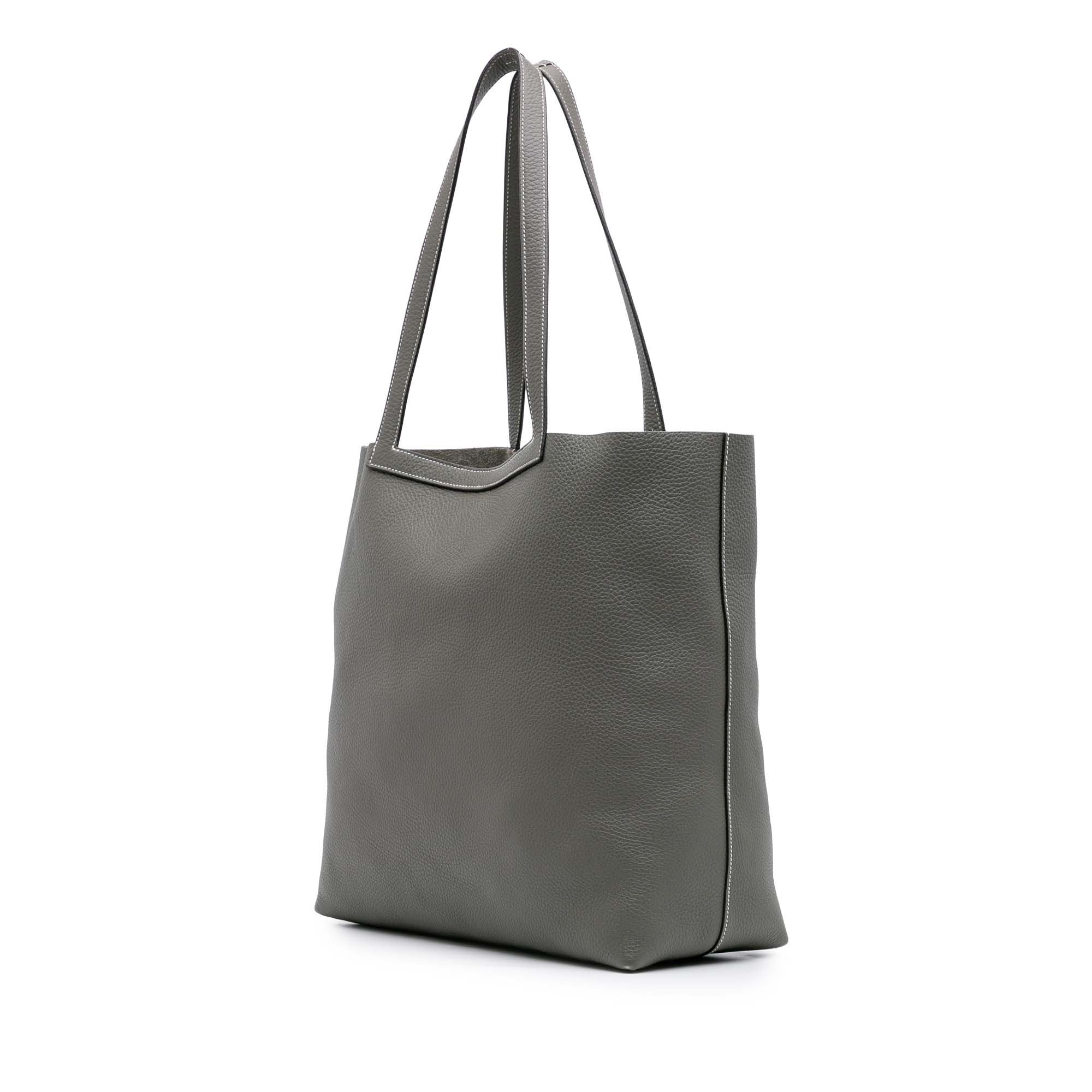 Hermes Taurillon Clemence Cabasellier 46 Gray