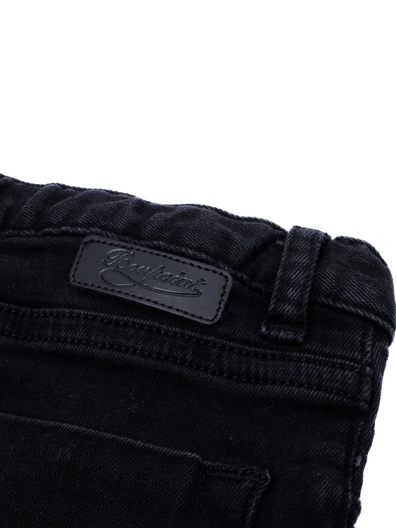 Excellent Bonpoint Black Cotton Jeans for Kids Size 7