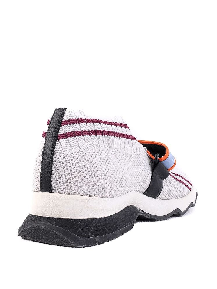 Perfect Fendi White Sneakers with Red Stripes Size 37 Women