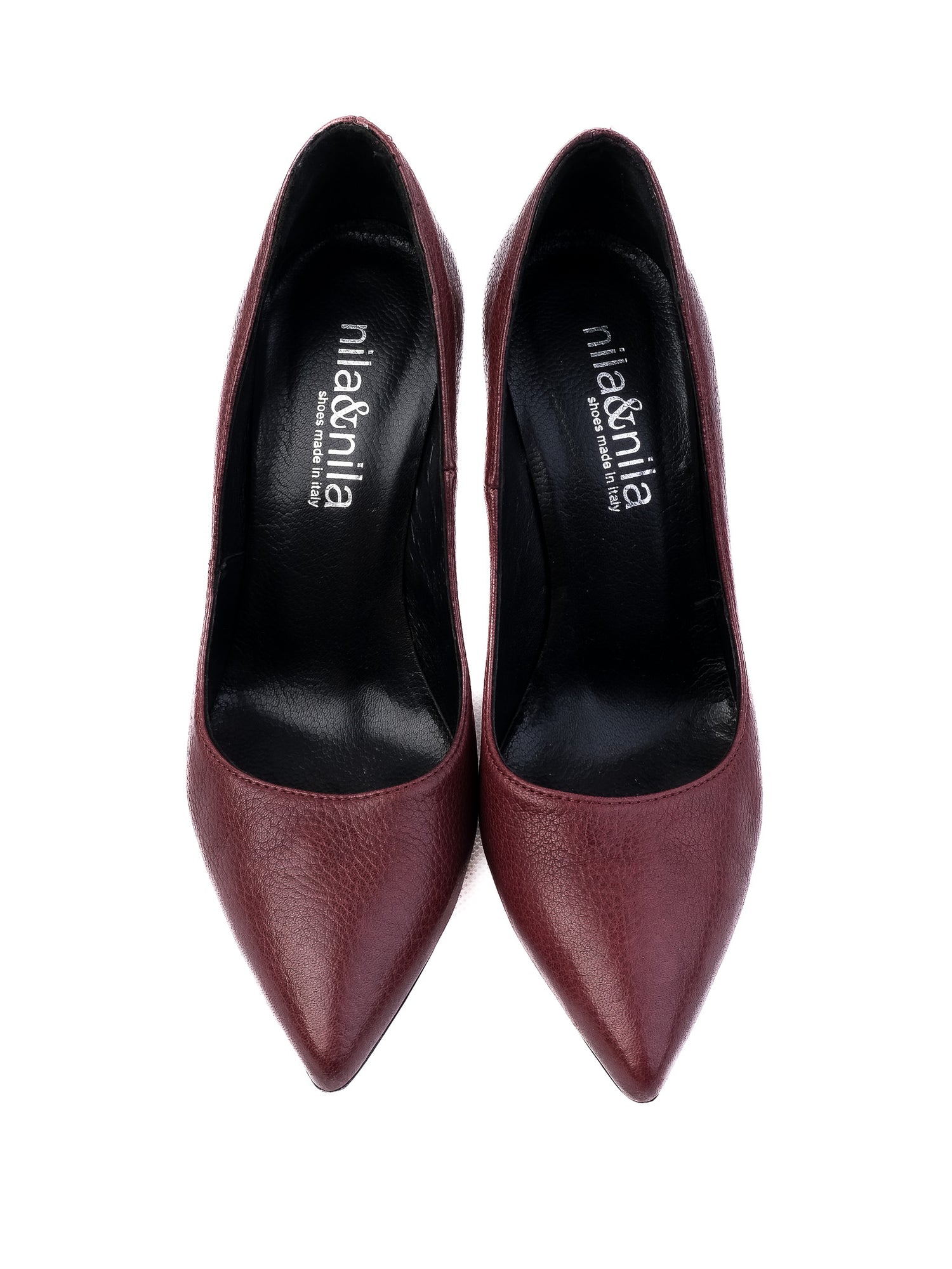 Excellent Nila&nila Red Pointed-Toe Pumps Size 37 Leather