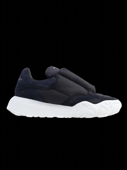 Excellent Alexander McQueen Blue Fabric Sneakers Size 41