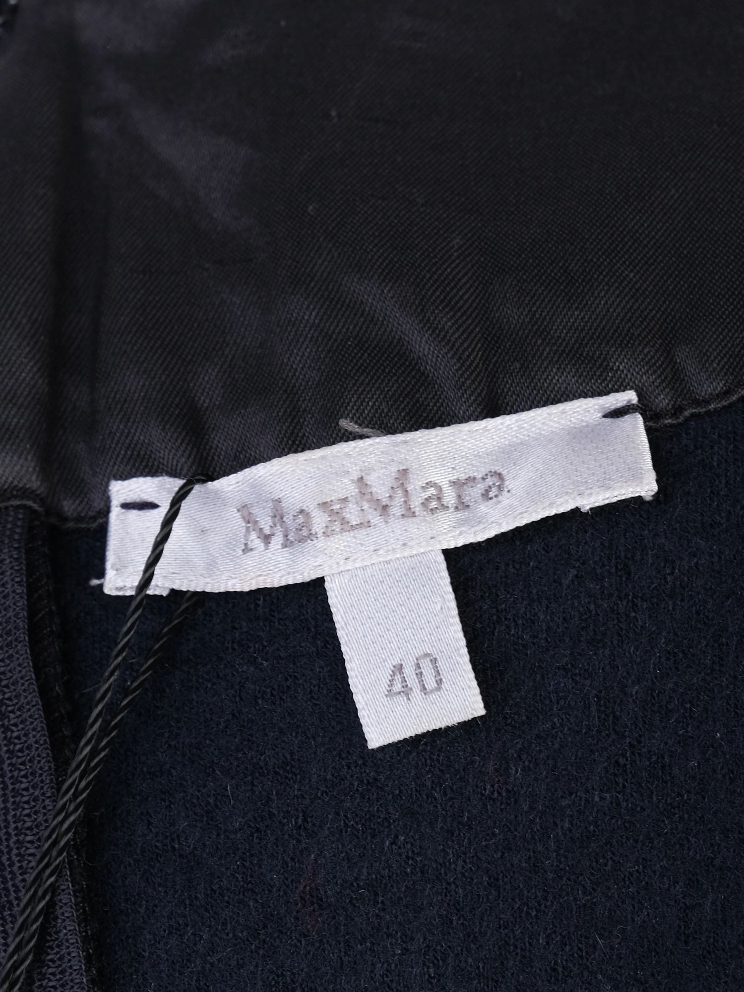 Excellent Max Mara Blue Wool Dress Size M Short Sleeve Knee-Length