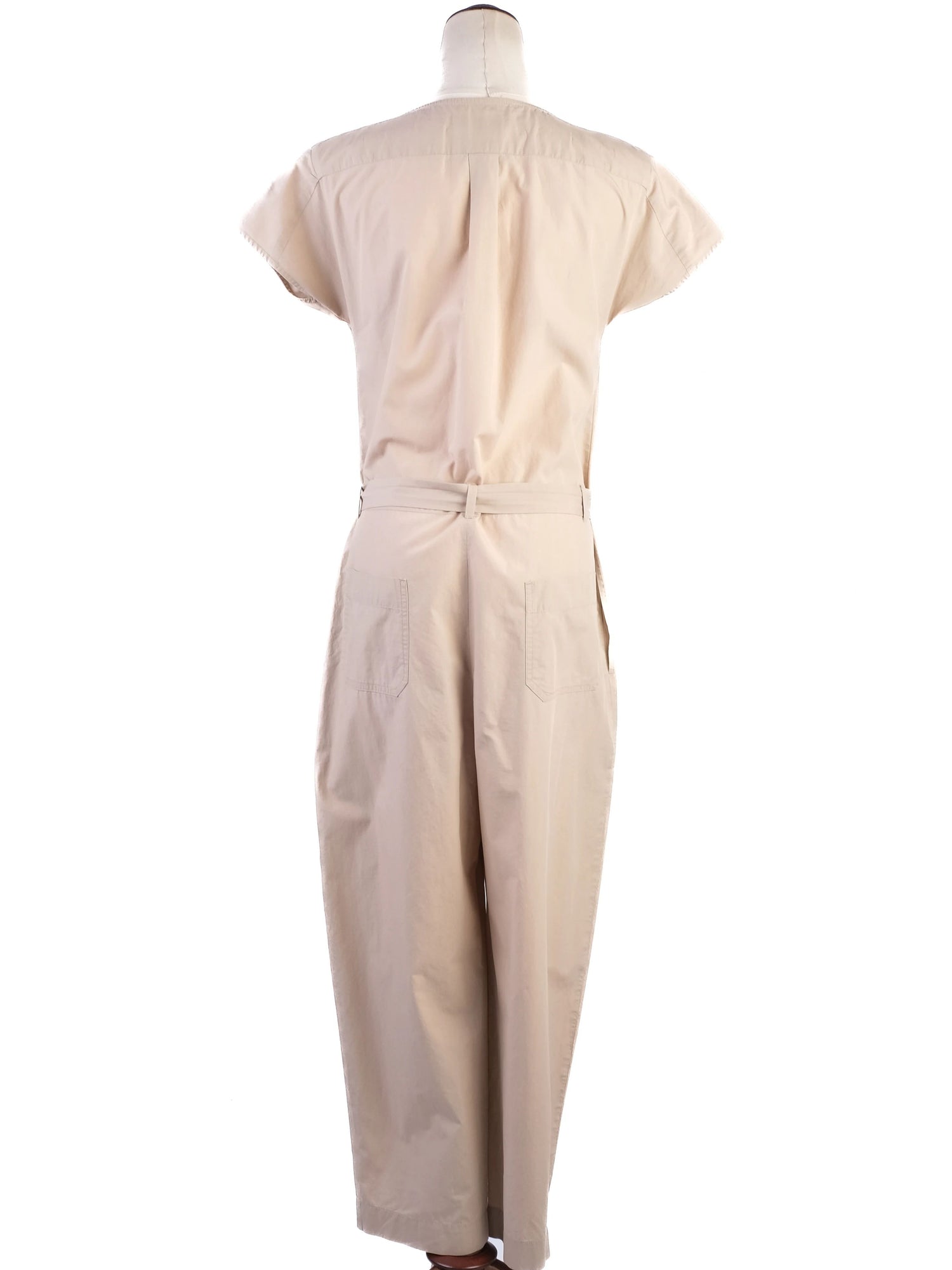 Excellent Weekend MaxMara White Cotton Jumpsuit Size S