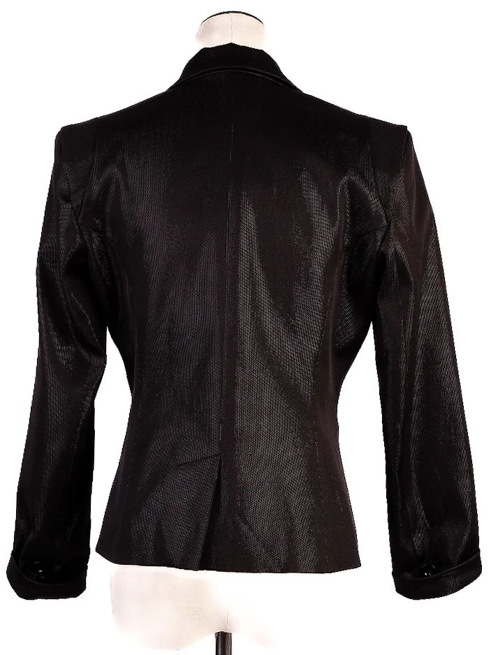 Excellent DKNY Kids Black Polyester Blazer Size 14