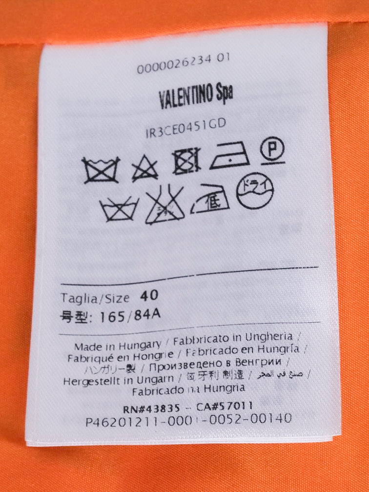 Excellent Red Valentino Geometric Jacket Orange Beige Size S