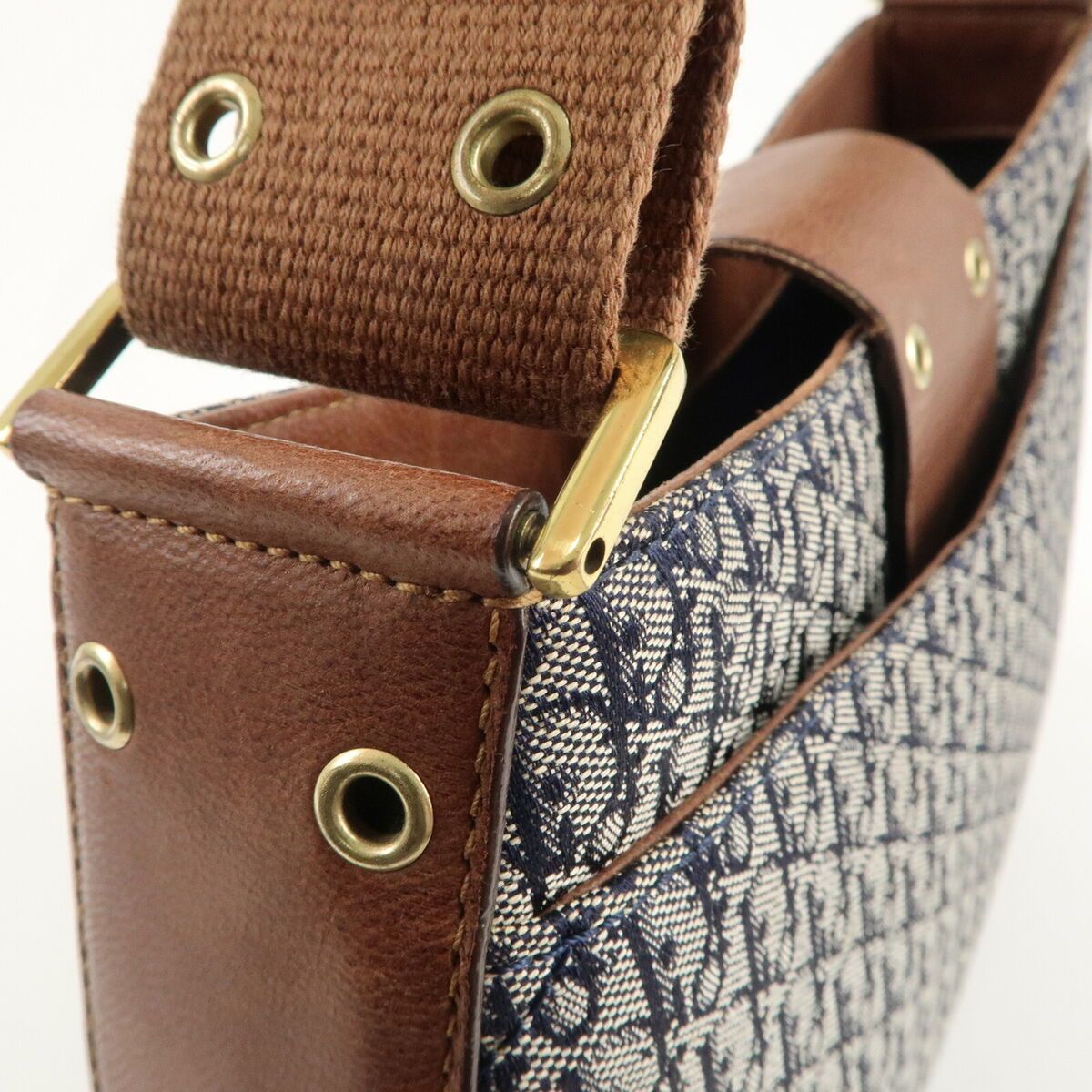 Christian Dior Trotter Street Chic Canvas Shoulder Bag