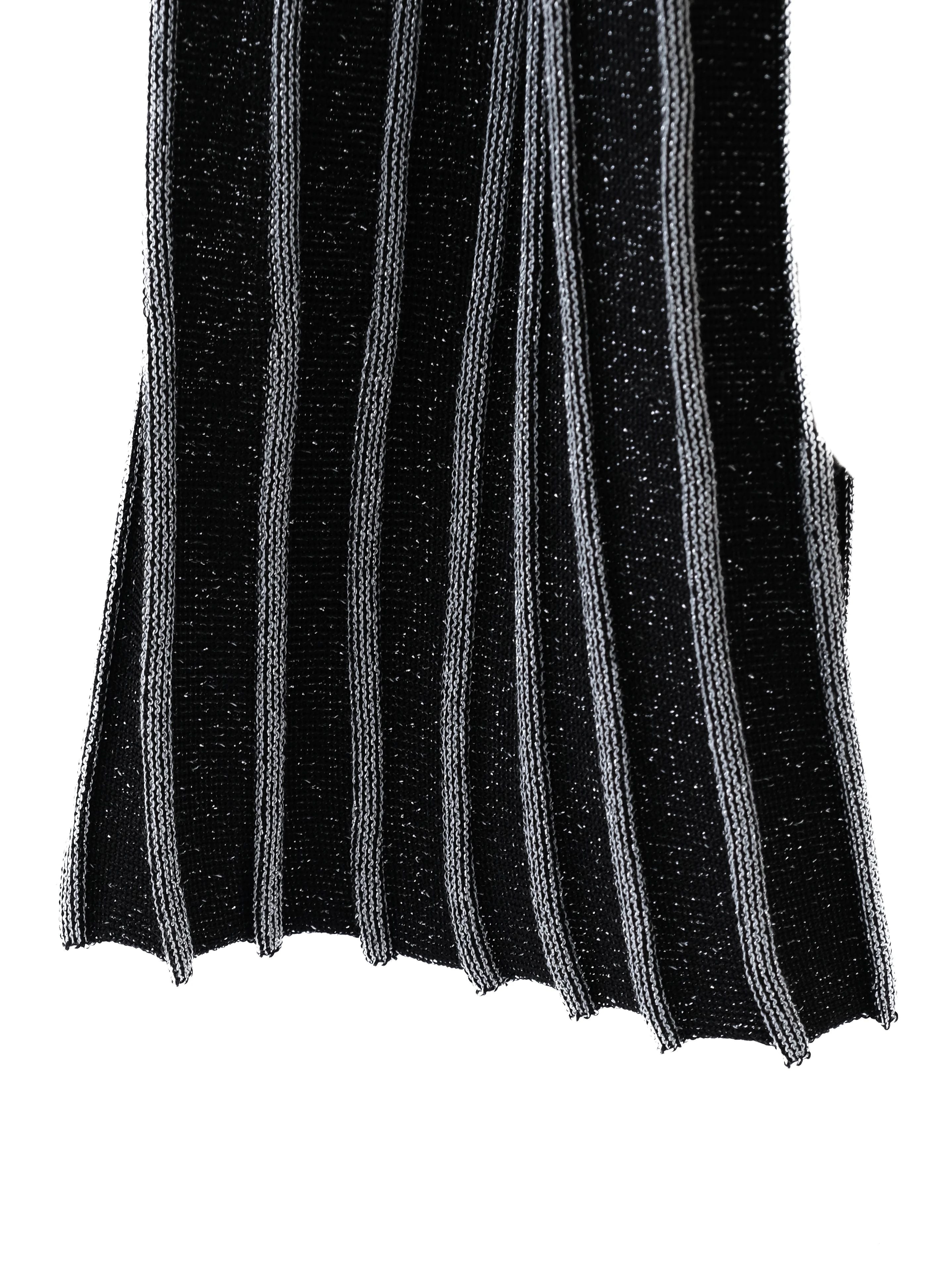 Excellent Balmain Black Gray Striped Sweater Size S for Net-A-Porter