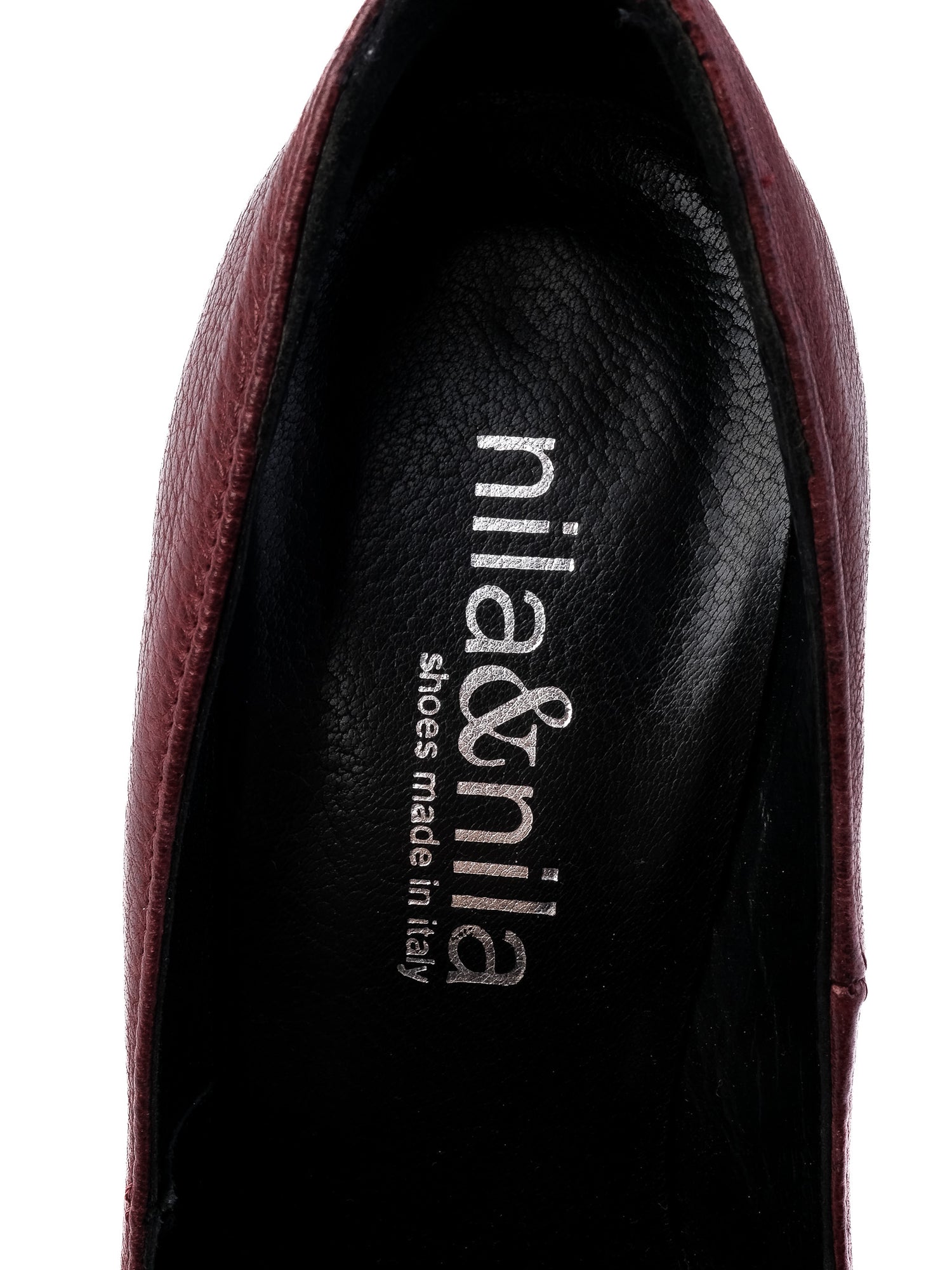 Excellent Nila&nila Red Pointed-Toe Pumps Size 37 Leather