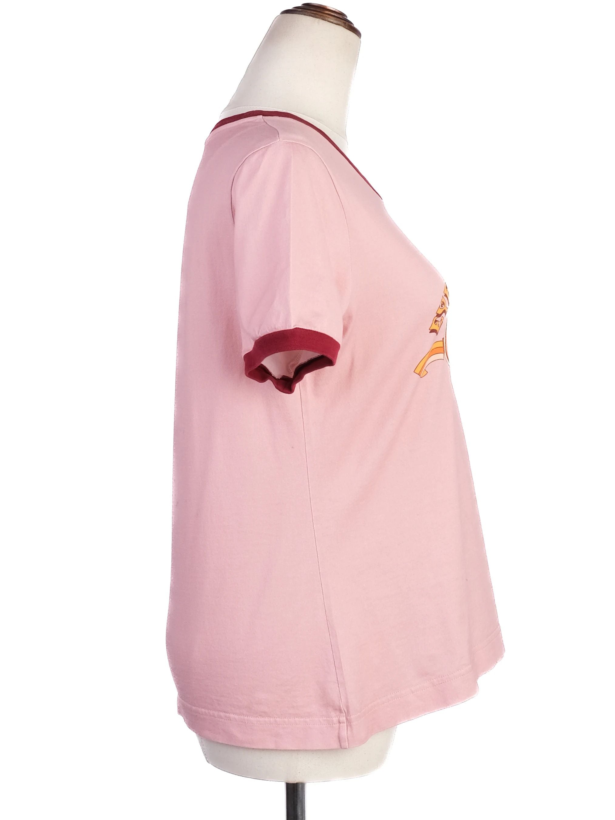 Excellent Dolce Gabbana Pink Graphic T-Shirt Size M - EYES ONLY FOR DG AMORE