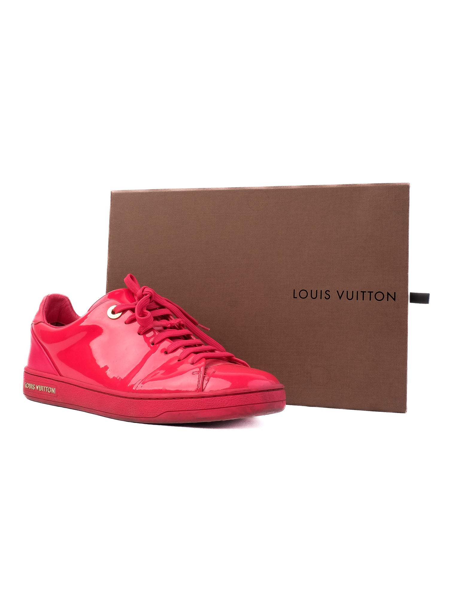 Excellent Louis Vuitton Pink Leather Sneakers Size 37 Women