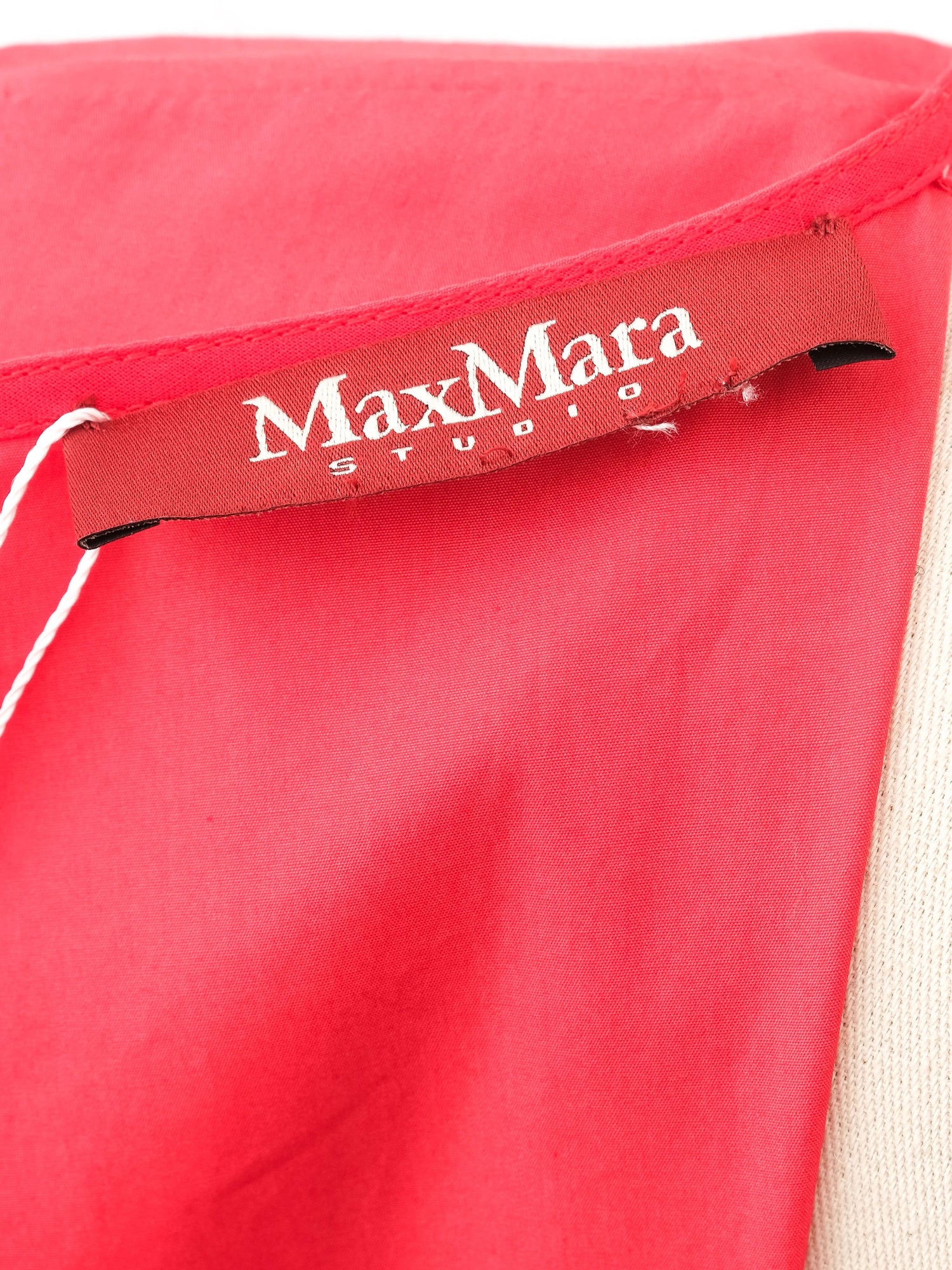 Excellent Max Mara Red Long Sleeve Dress Size L Polyester